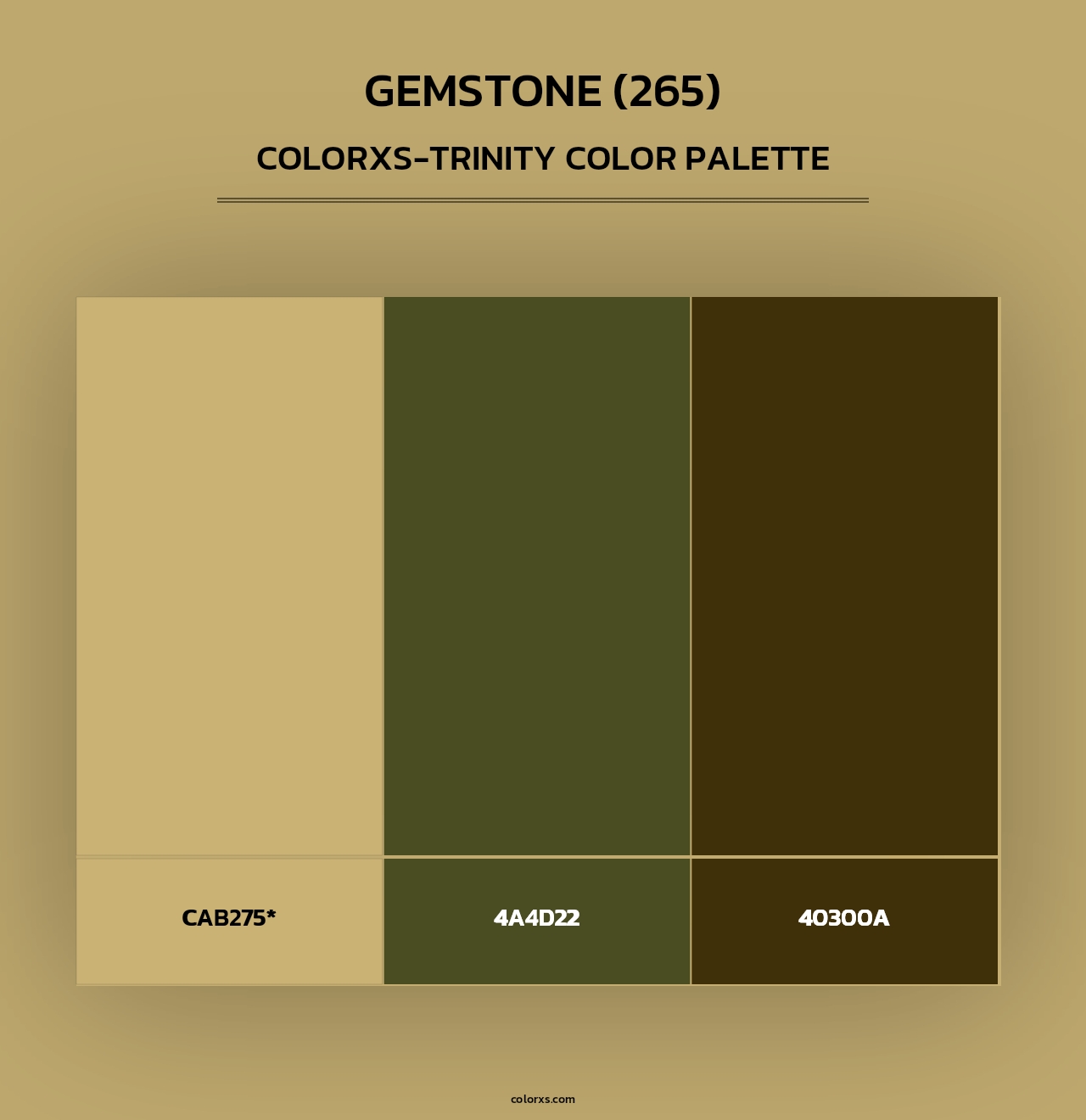Gemstone (265) - Colorxs Trinity Palette
