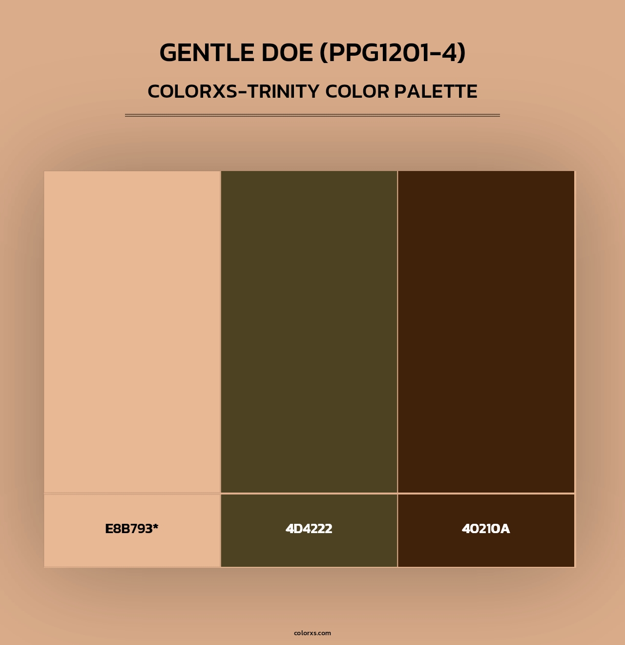 Gentle Doe (PPG1201-4) - Colorxs Trinity Palette