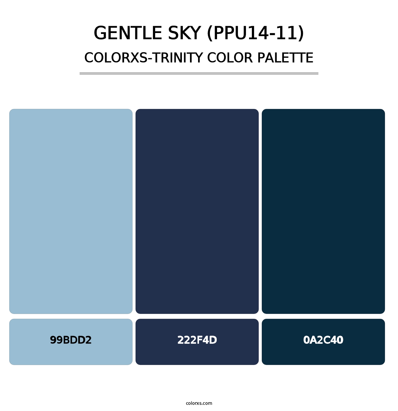 Gentle Sky (PPU14-11) - Colorxs Trinity Palette