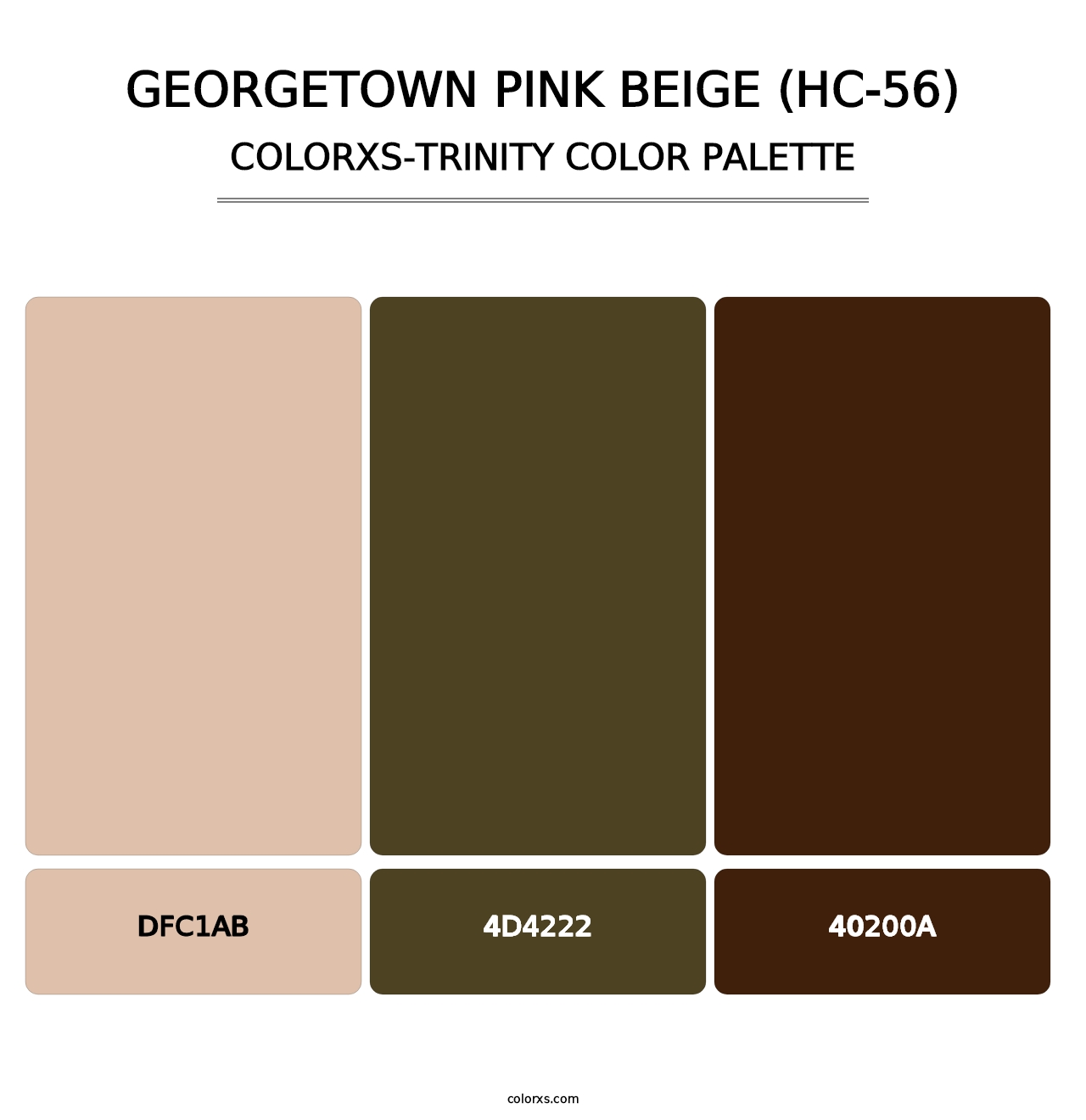Georgetown Pink Beige (HC-56) - Colorxs Trinity Palette