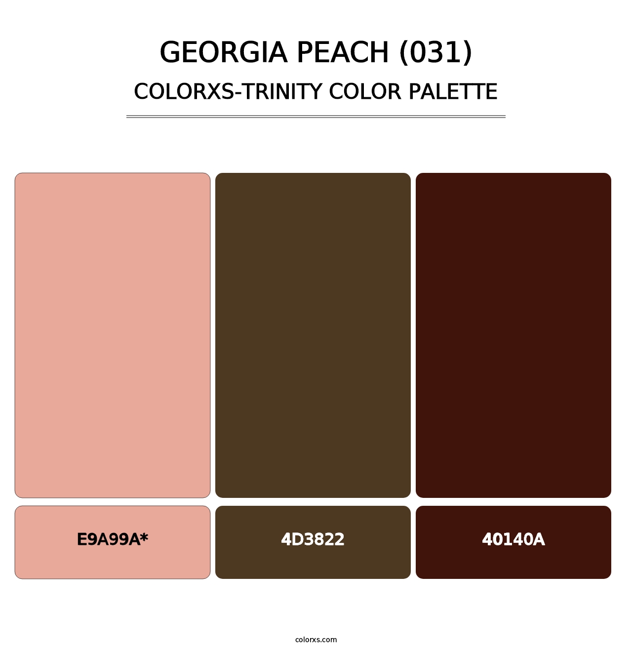 Georgia Peach (031) - Colorxs Trinity Palette