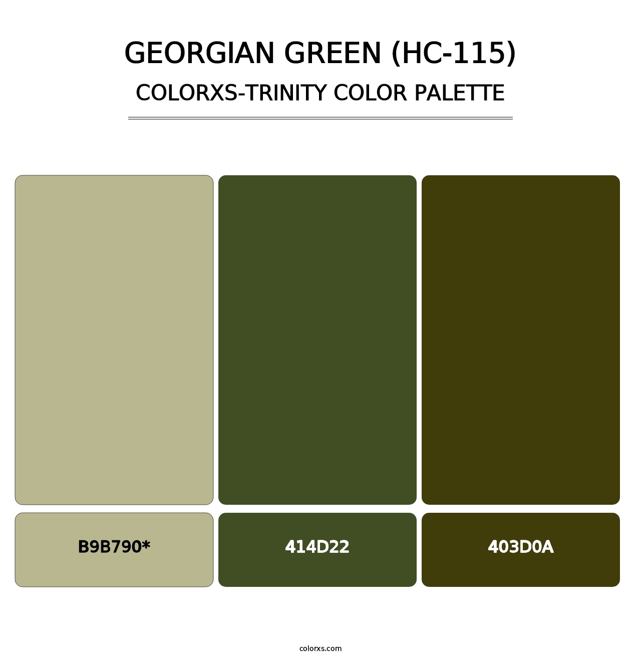Georgian Green (HC-115) - Colorxs Trinity Palette
