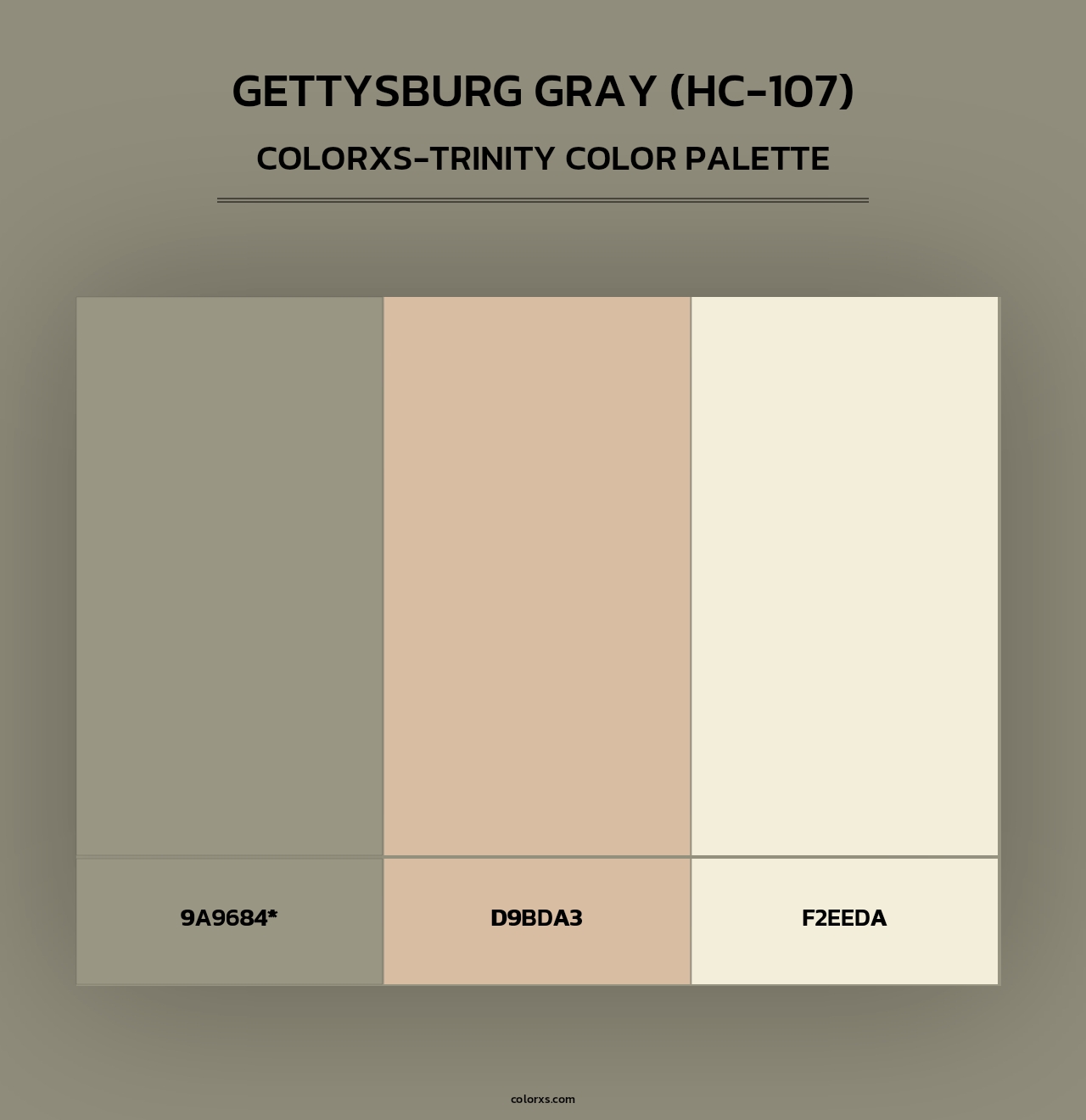 Gettysburg Gray (HC-107) - Colorxs Trinity Palette