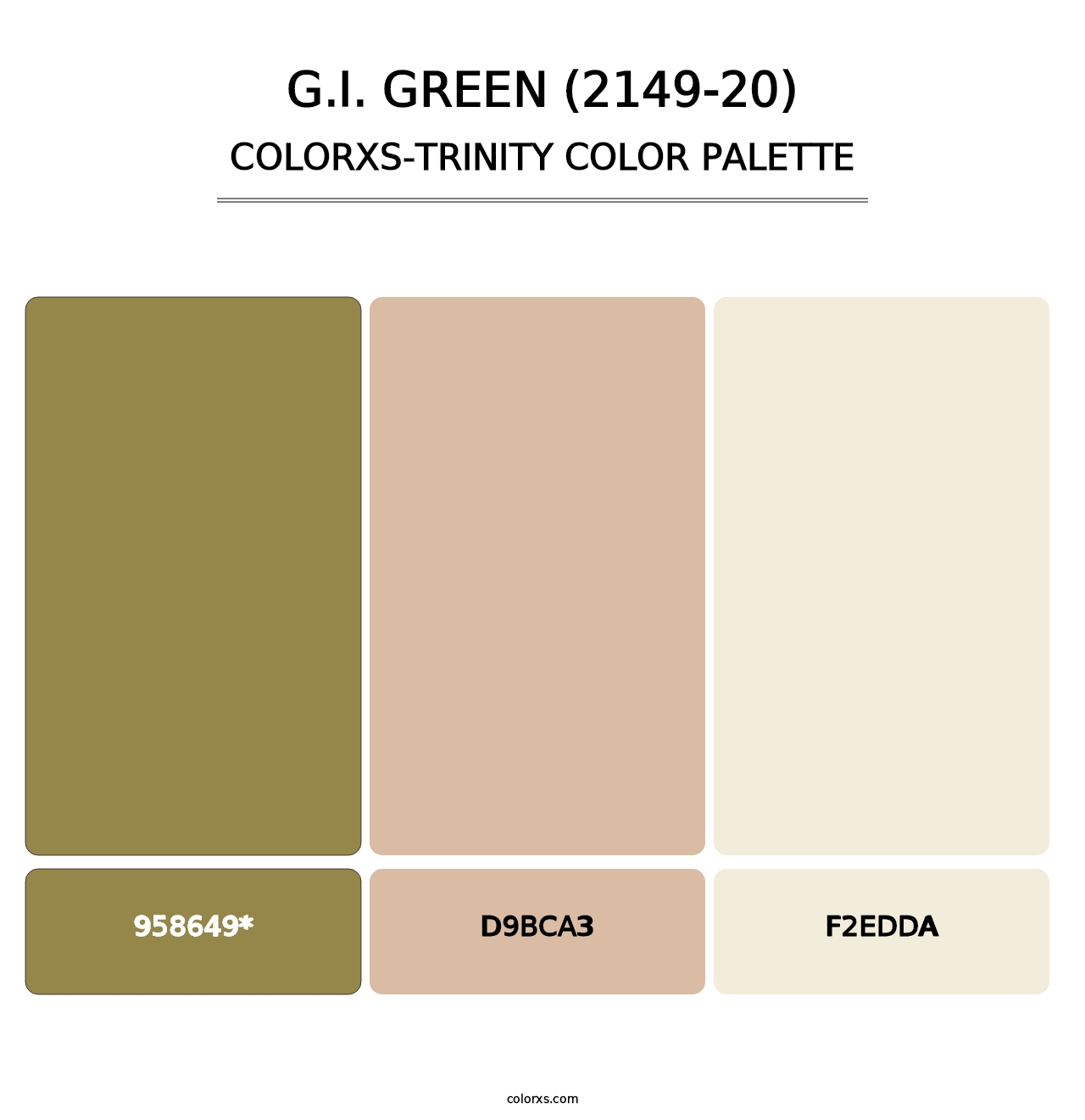 G.I. Green (2149-20) - Colorxs Trinity Palette