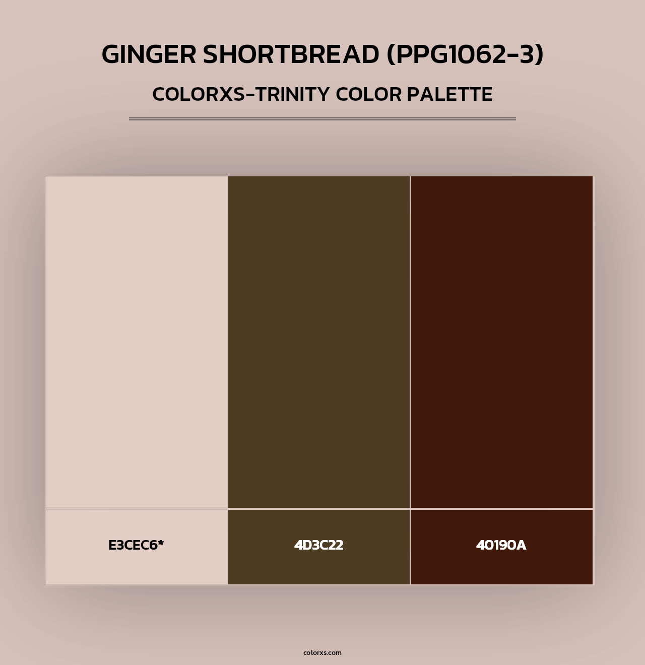 Ginger Shortbread (PPG1062-3) - Colorxs Trinity Palette
