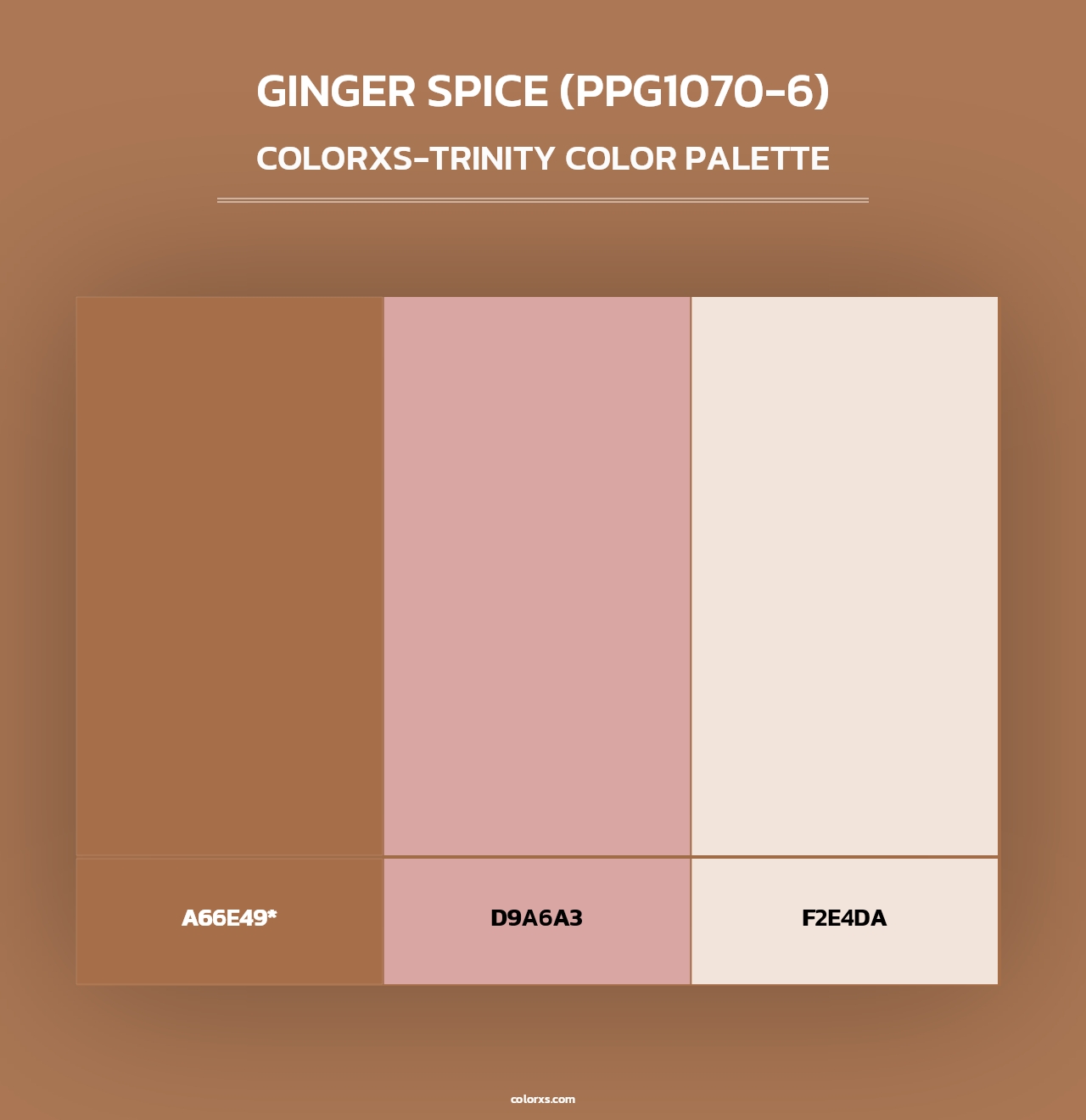 Ginger Spice (PPG1070-6) - Colorxs Trinity Palette