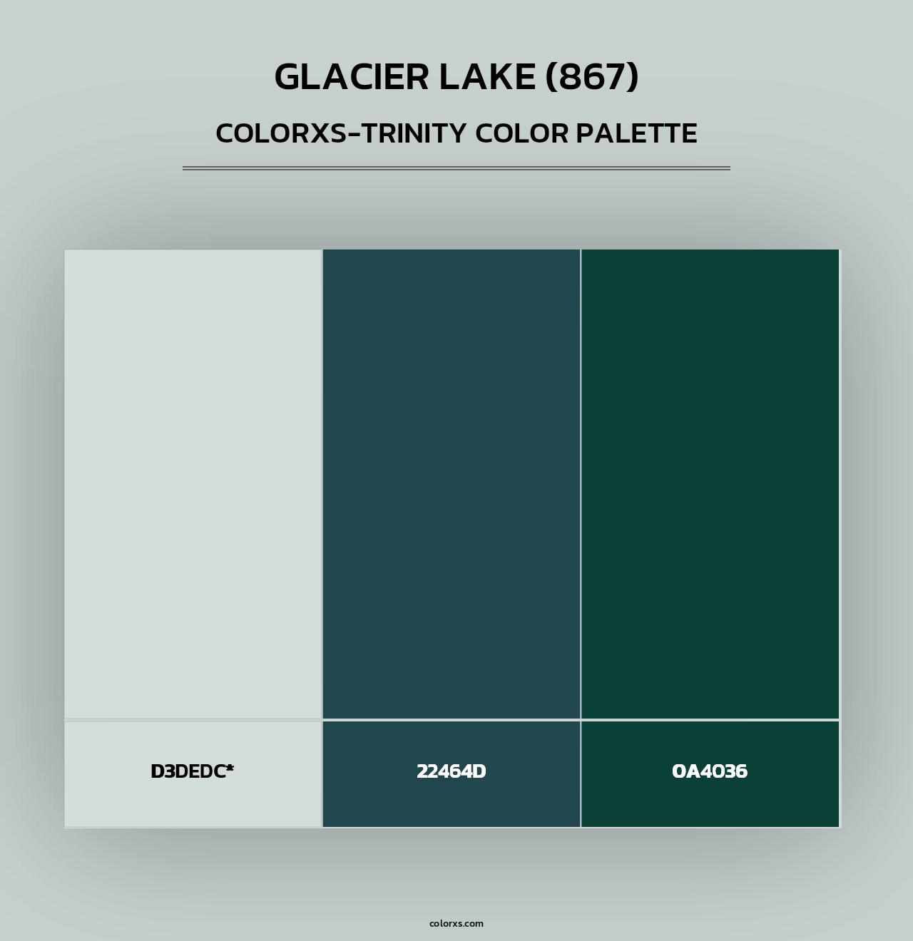 Glacier Lake (867) - Colorxs Trinity Palette