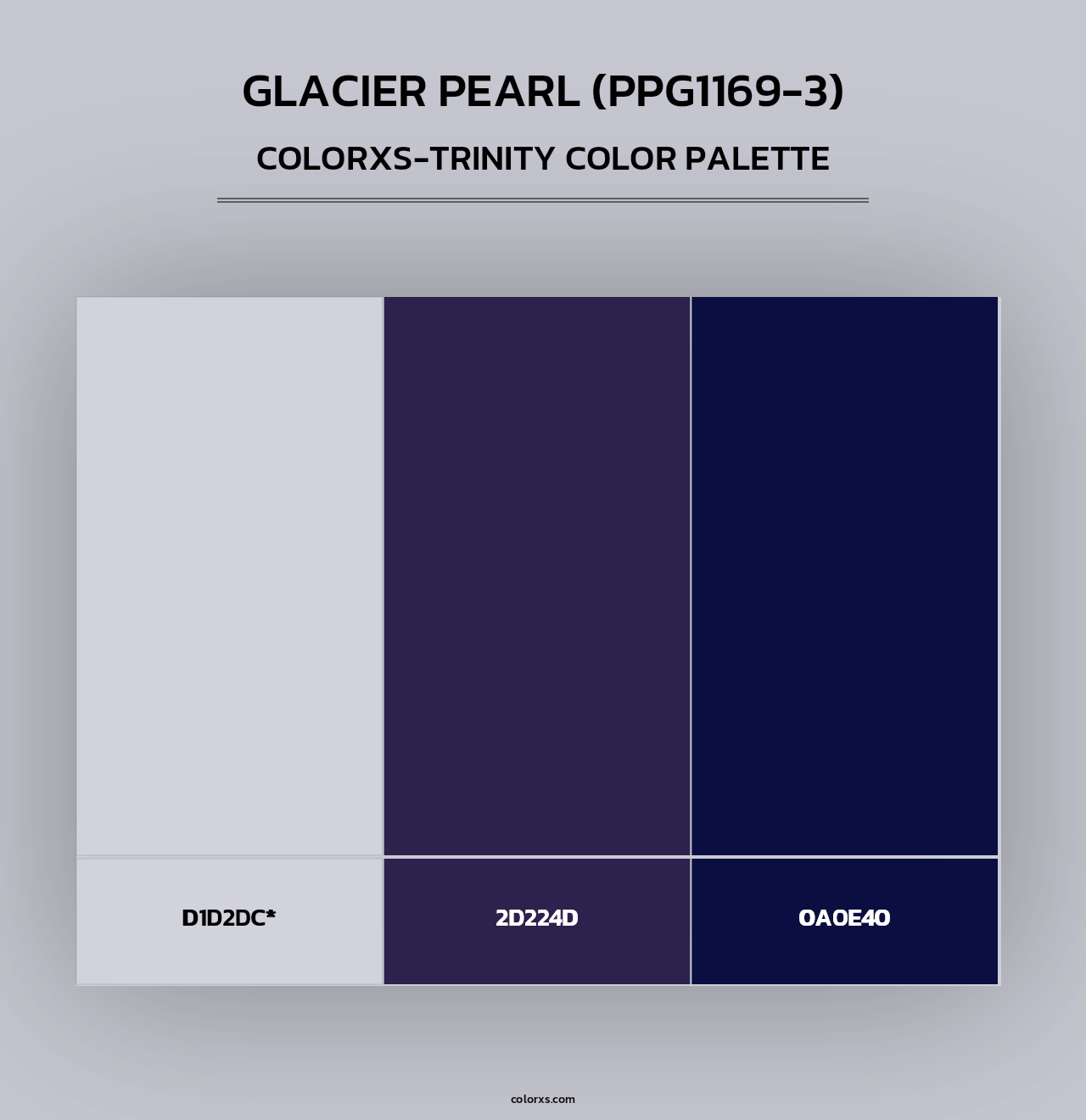 Glacier Pearl (PPG1169-3) - Colorxs Trinity Palette