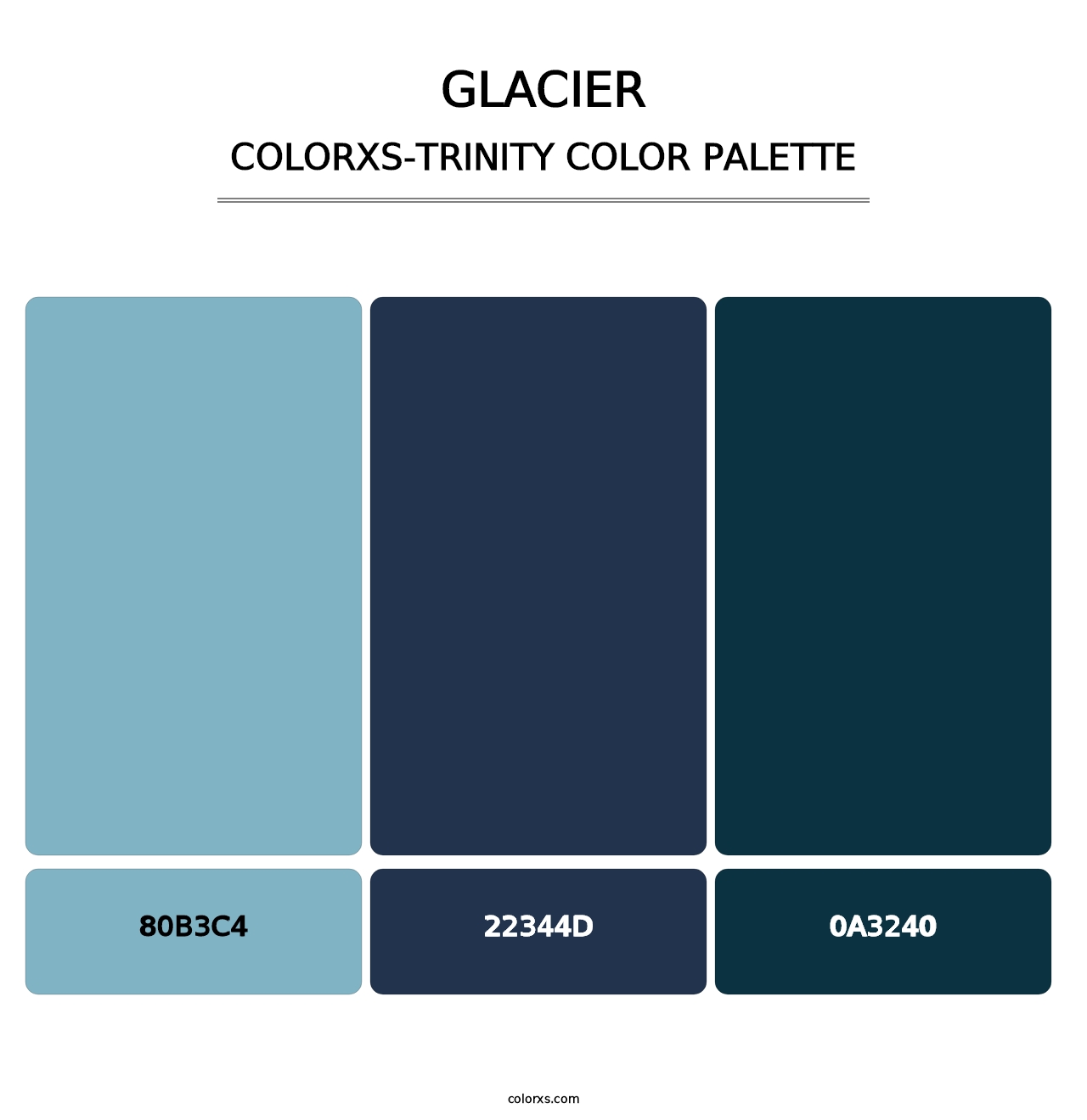 Glacier - Colorxs Trinity Palette