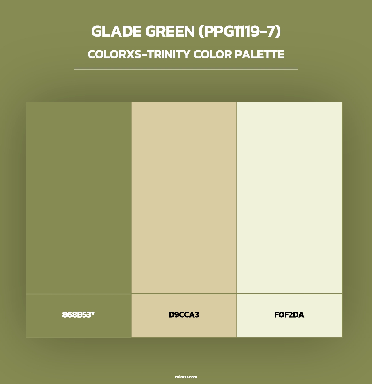 Glade Green (PPG1119-7) - Colorxs Trinity Palette
