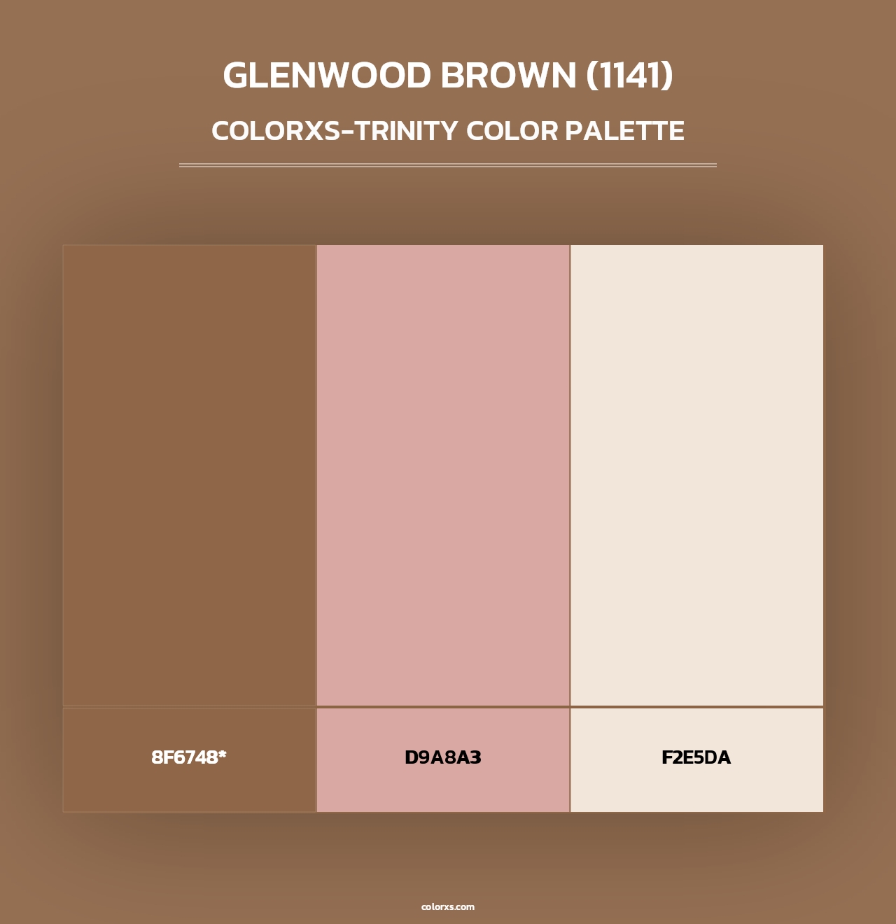 Glenwood Brown (1141) - Colorxs Trinity Palette