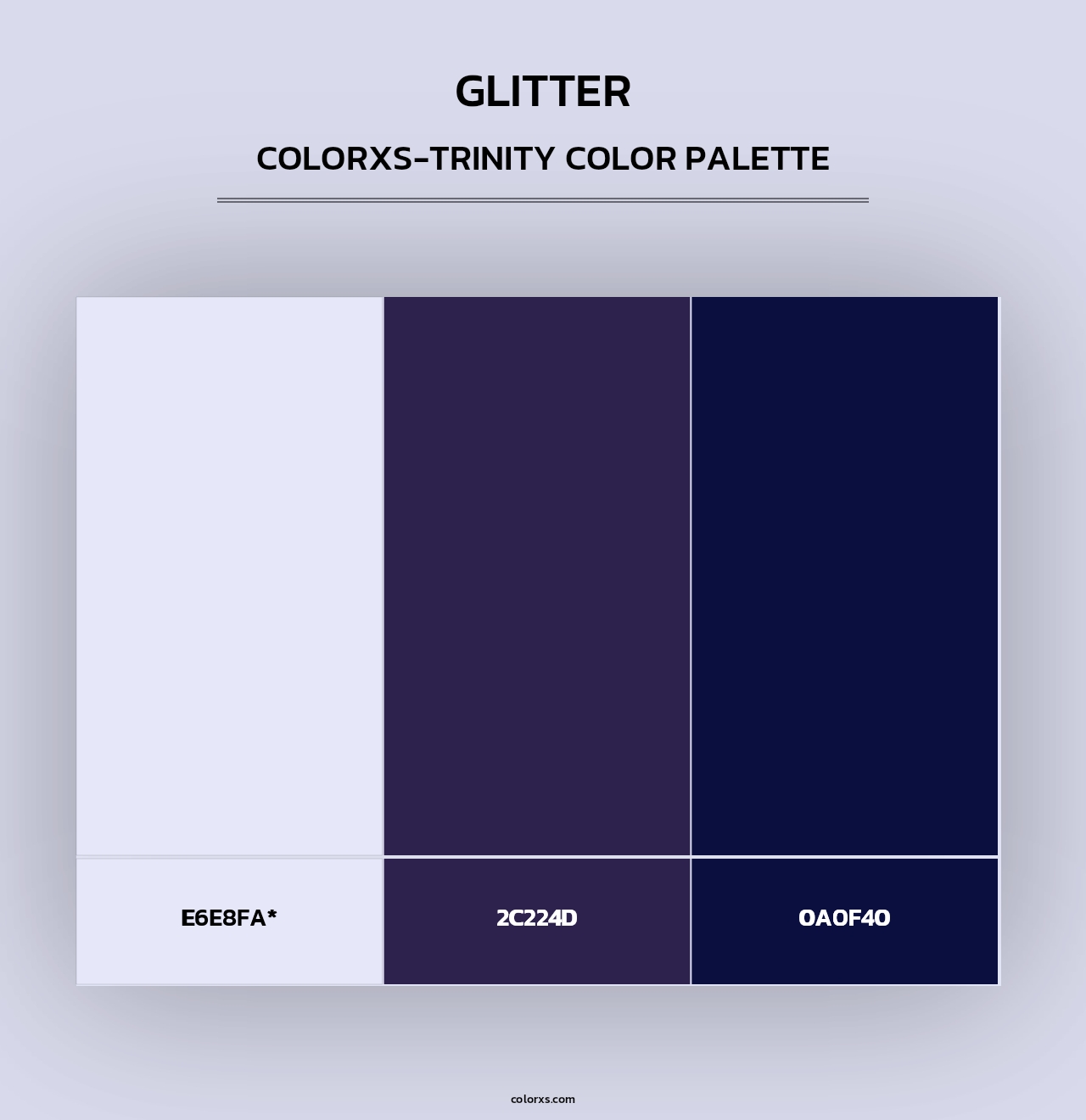 Glitter - Colorxs Trinity Palette