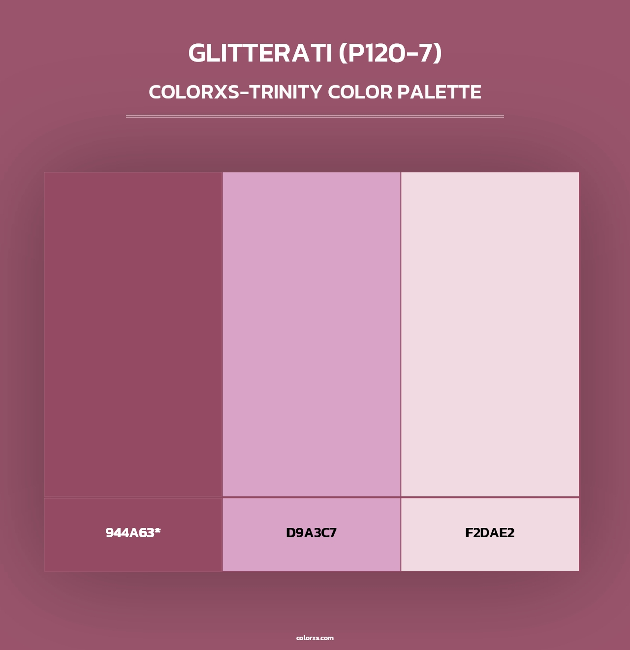 Glitterati (P120-7) - Colorxs Trinity Palette