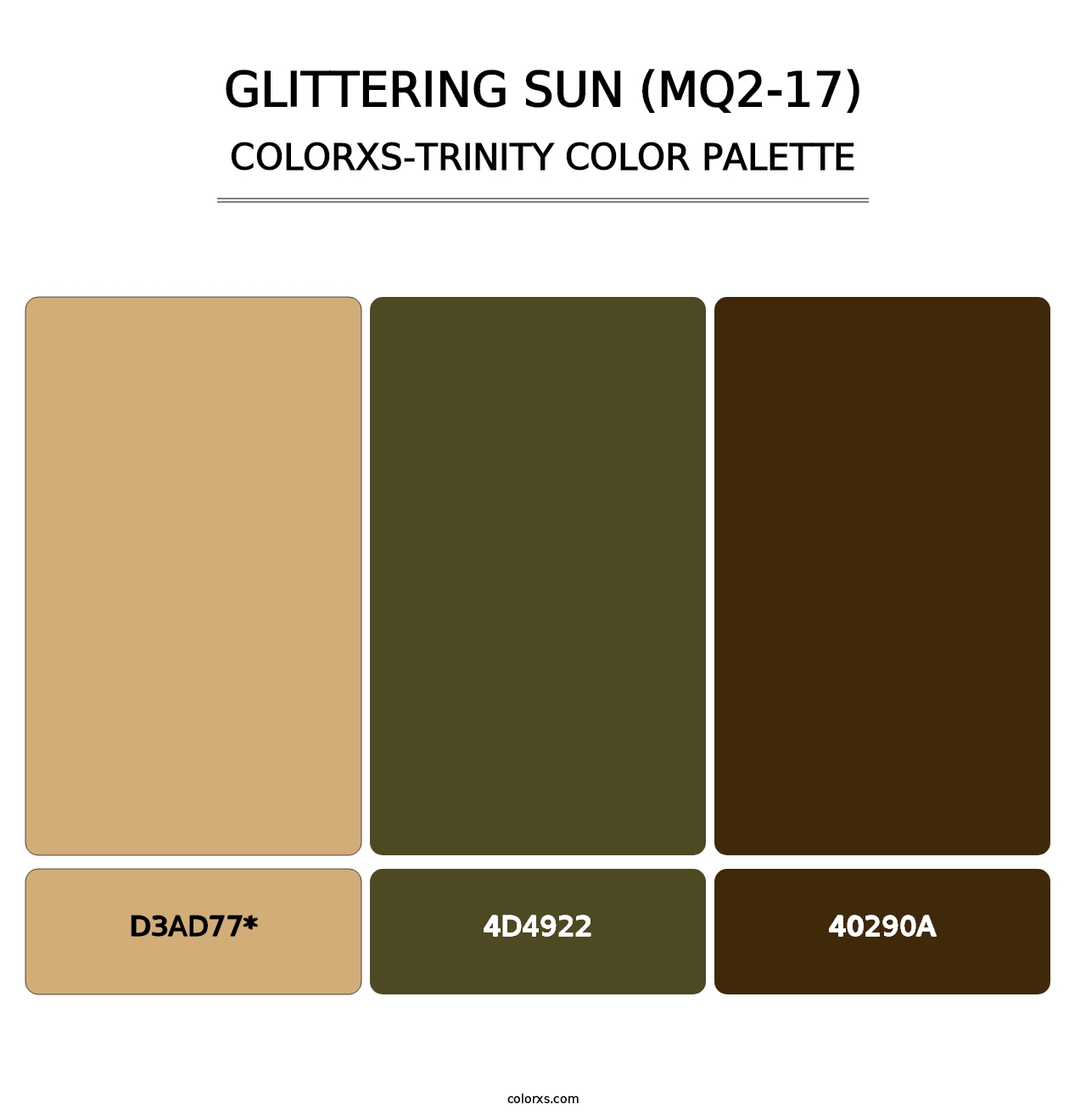 Glittering Sun (MQ2-17) - Colorxs Trinity Palette