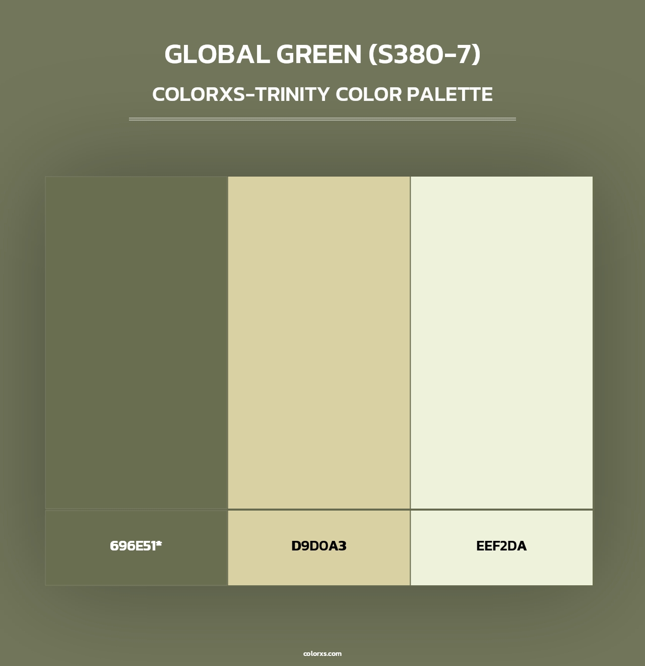 Global Green (S380-7) - Colorxs Trinity Palette