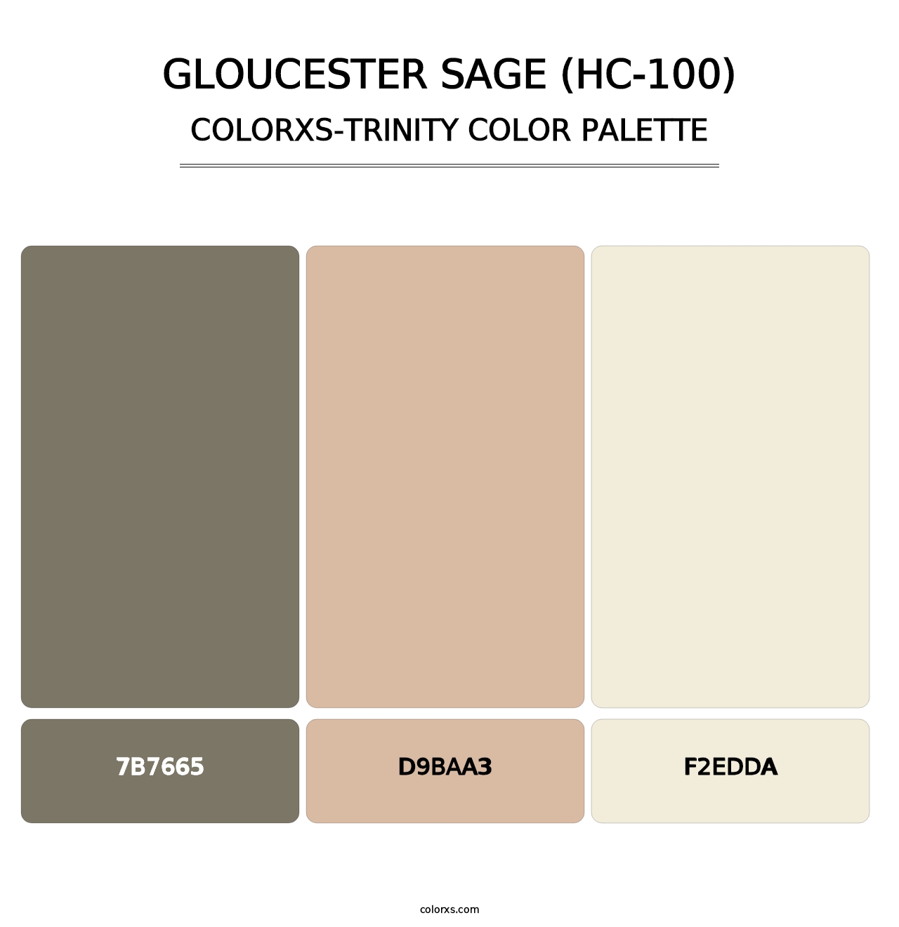 Gloucester Sage (HC-100) - Colorxs Trinity Palette