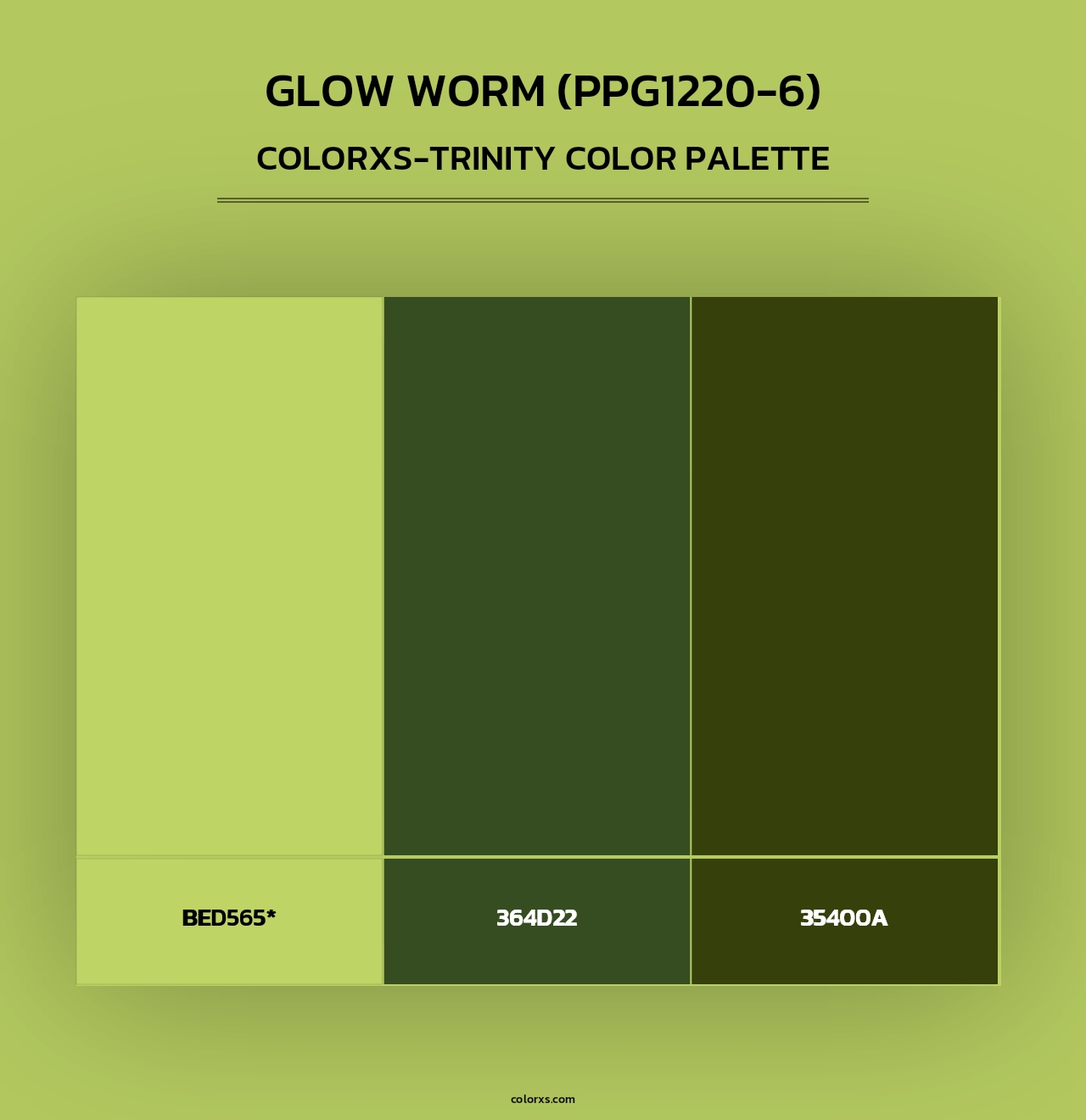 Glow Worm (PPG1220-6) - Colorxs Trinity Palette