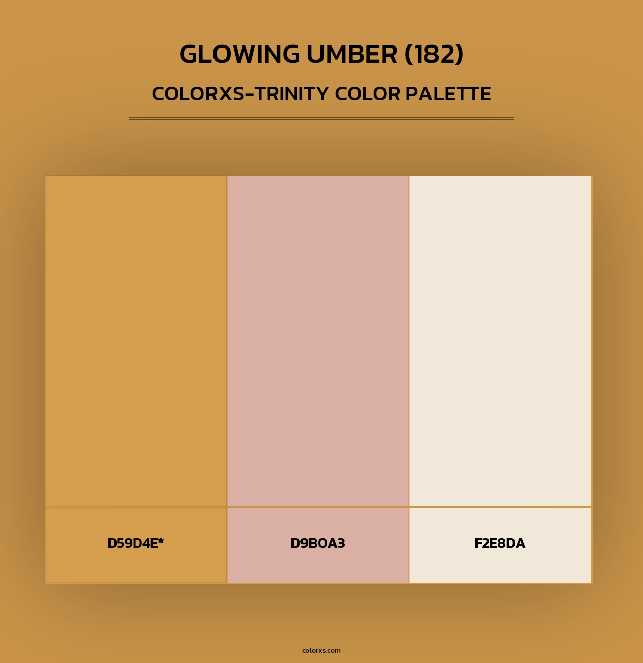 Glowing Umber (182) - Colorxs Trinity Palette