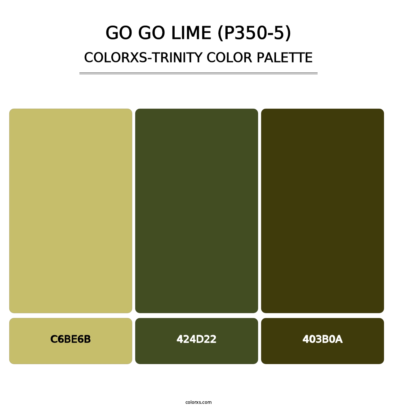Go Go Lime (P350-5) - Colorxs Trinity Palette