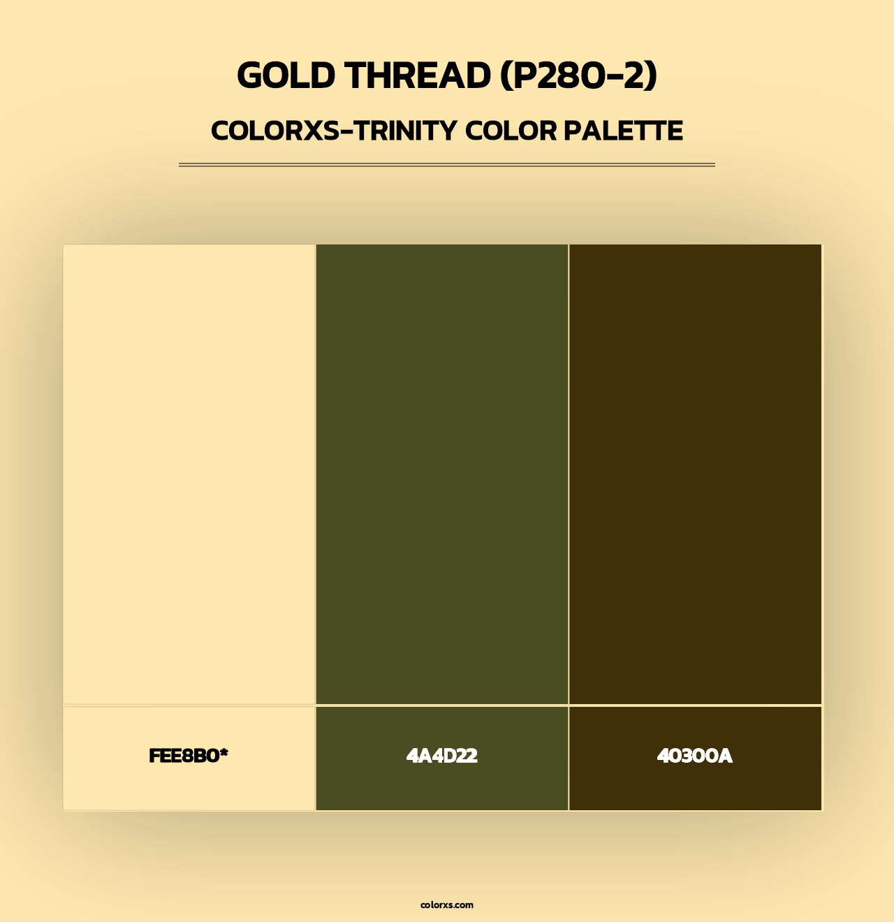 Gold Thread (P280-2) - Colorxs Trinity Palette