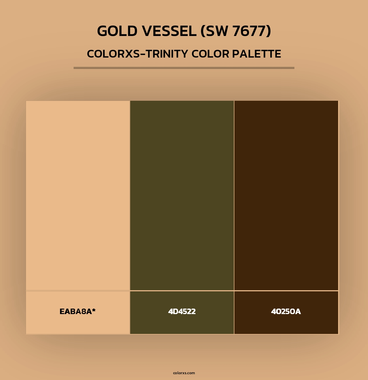 Gold Vessel (SW 7677) - Colorxs Trinity Palette