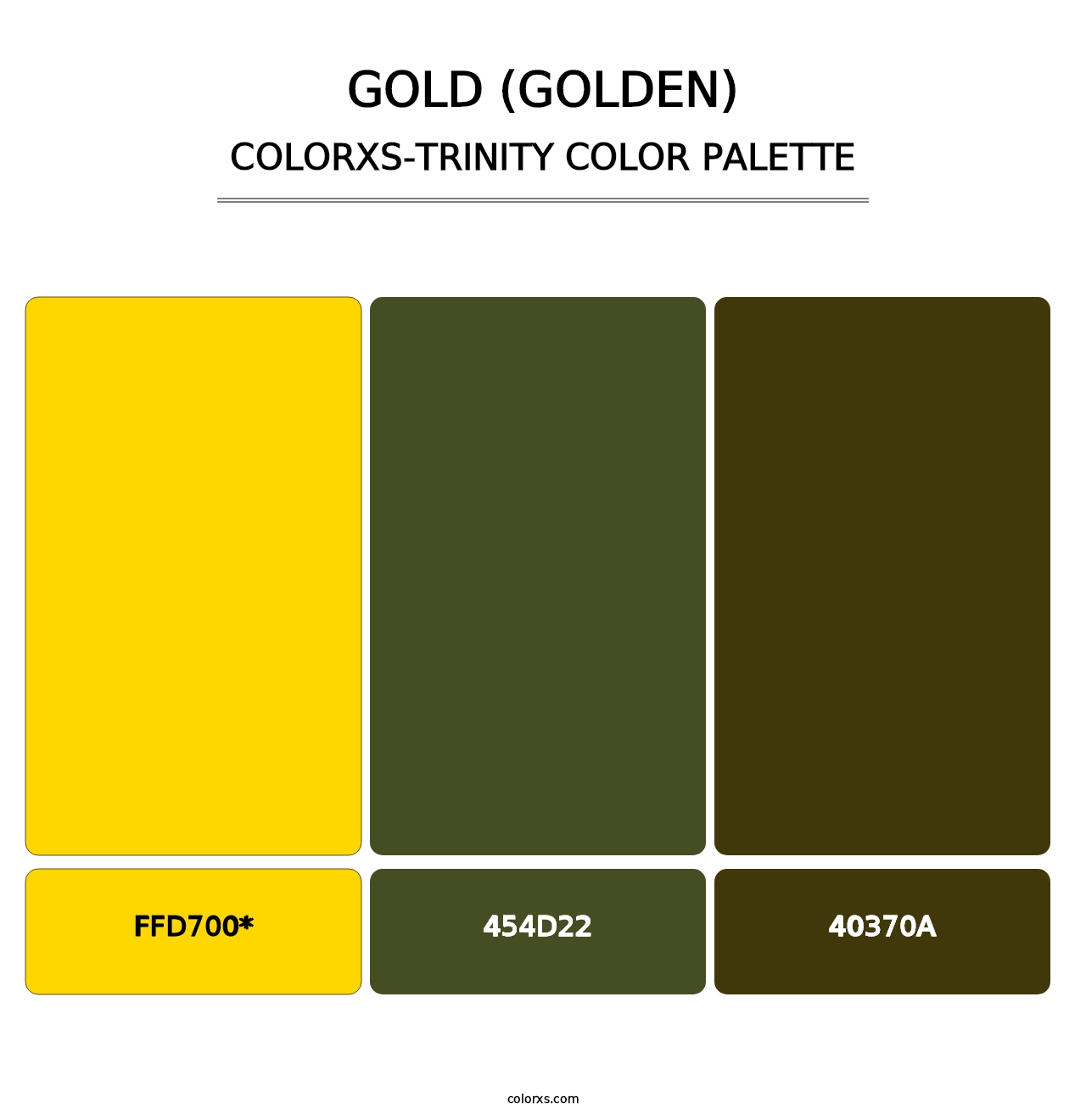Gold (Golden) - Colorxs Trinity Palette