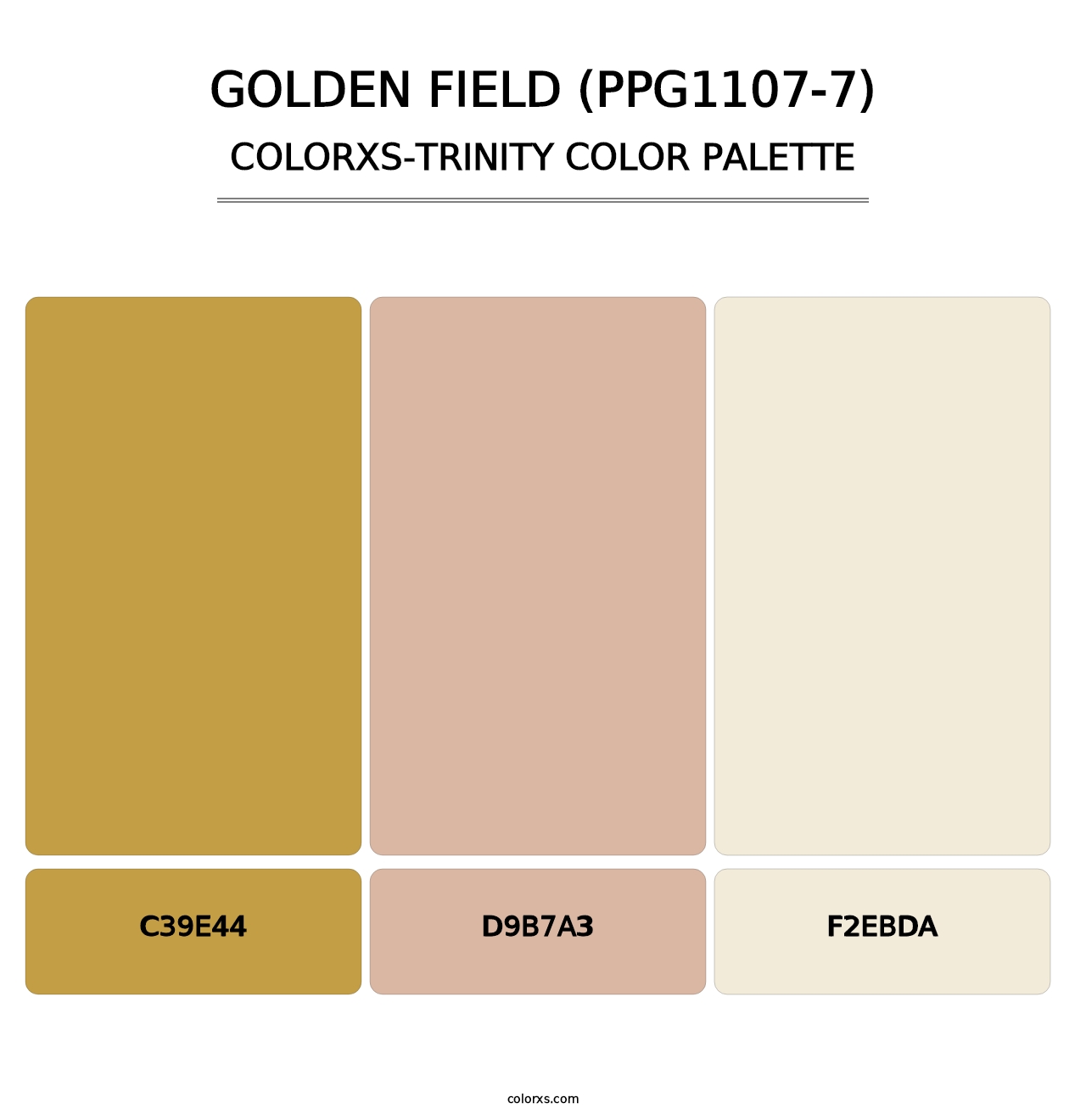 Golden Field (PPG1107-7) - Colorxs Trinity Palette