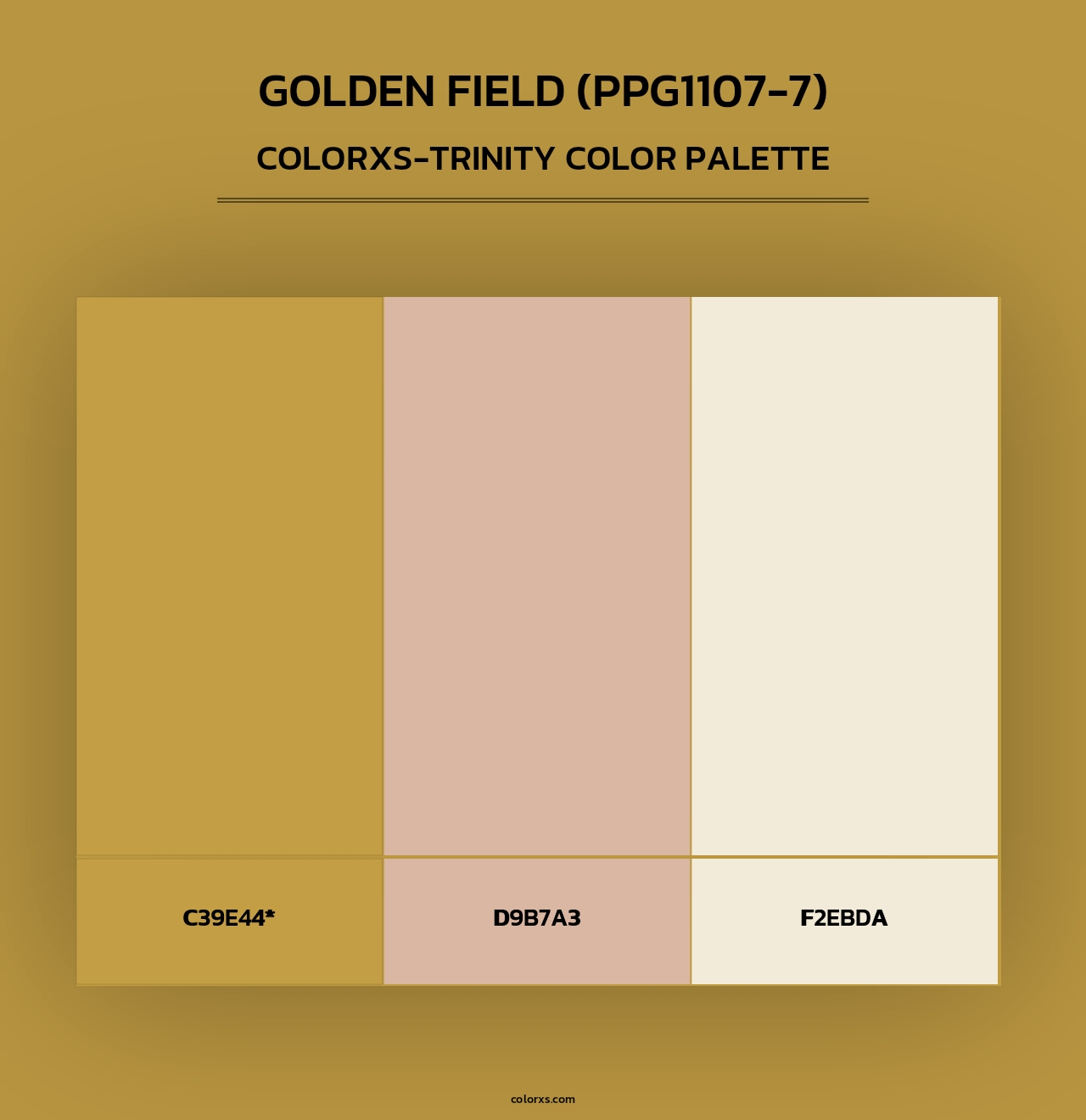 Golden Field (PPG1107-7) - Colorxs Trinity Palette