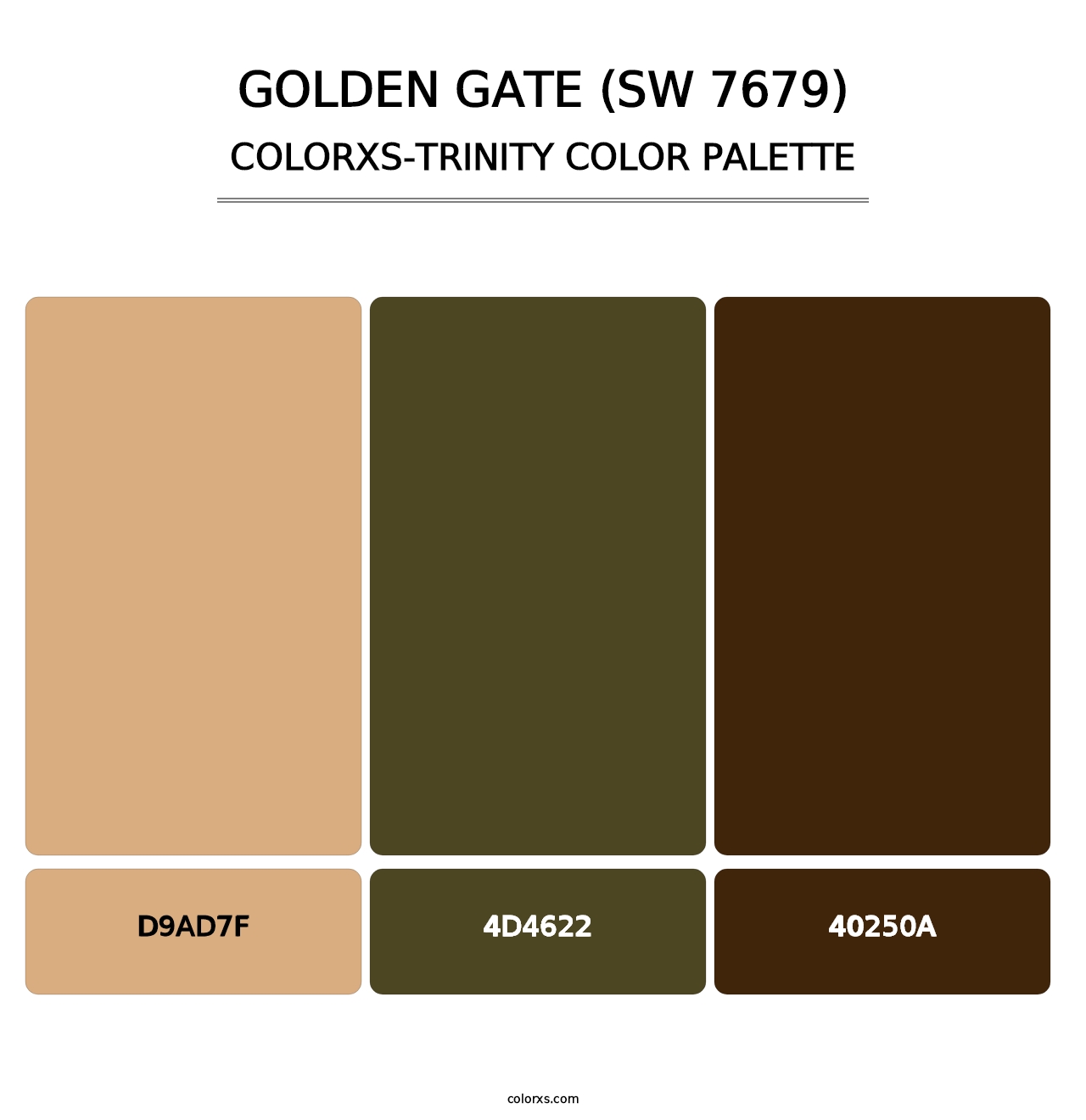Golden Gate (SW 7679) - Colorxs Trinity Palette