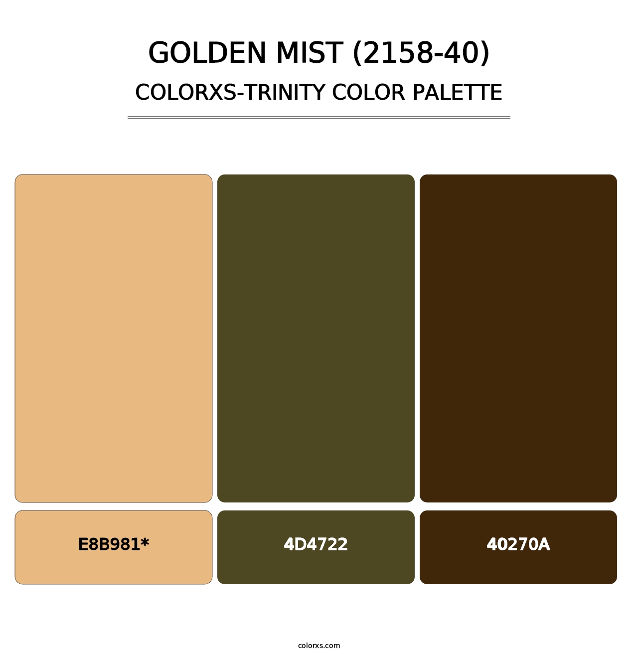 Golden Mist (2158-40) - Colorxs Trinity Palette