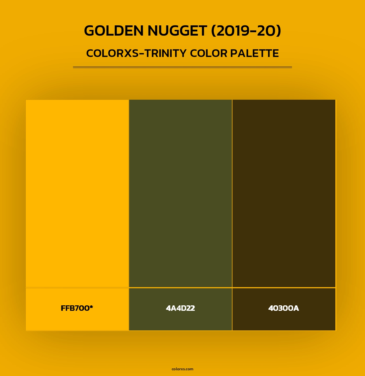 Golden Nugget (2019-20) - Colorxs Trinity Palette