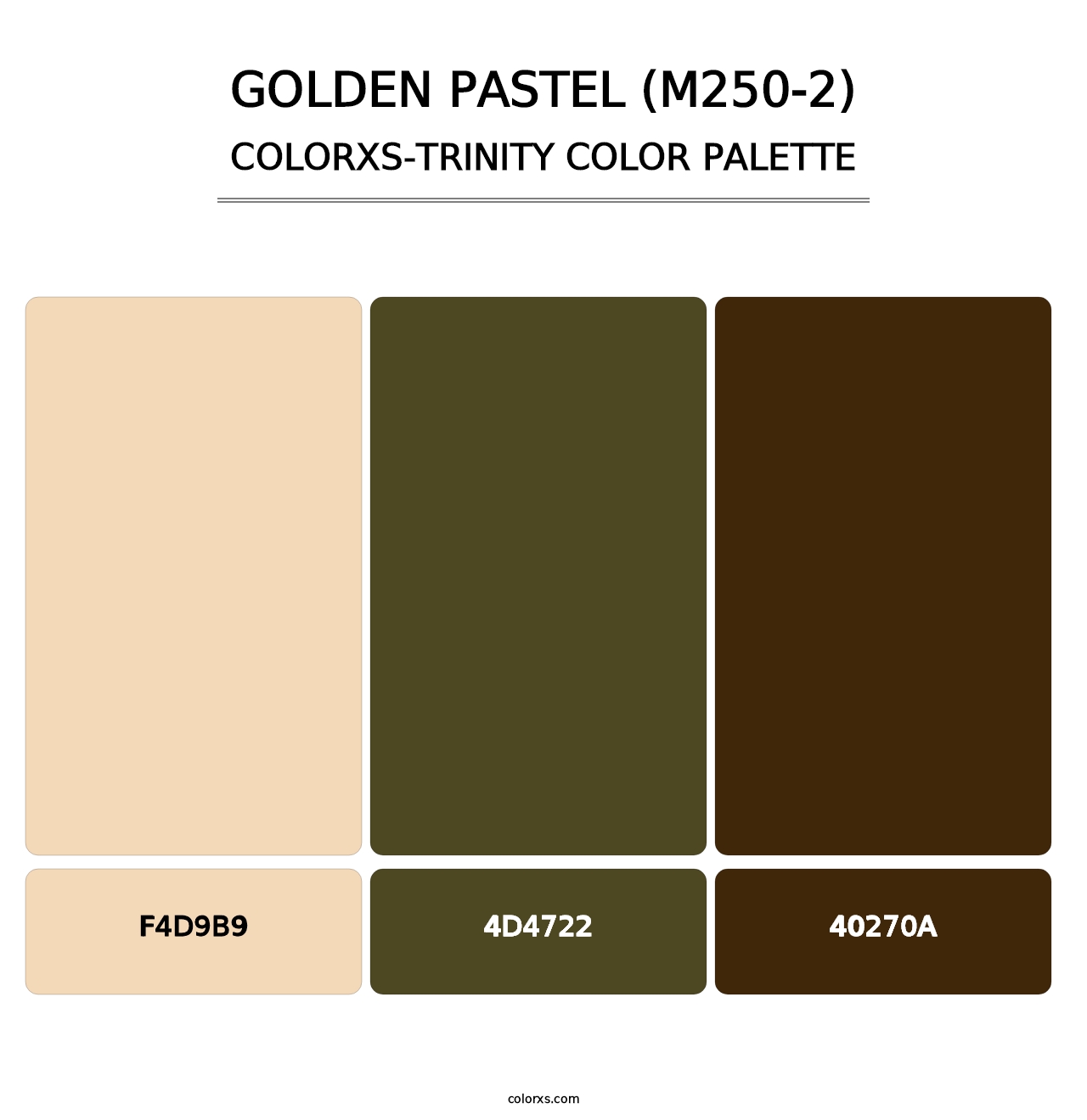 Golden Pastel (M250-2) - Colorxs Trinity Palette
