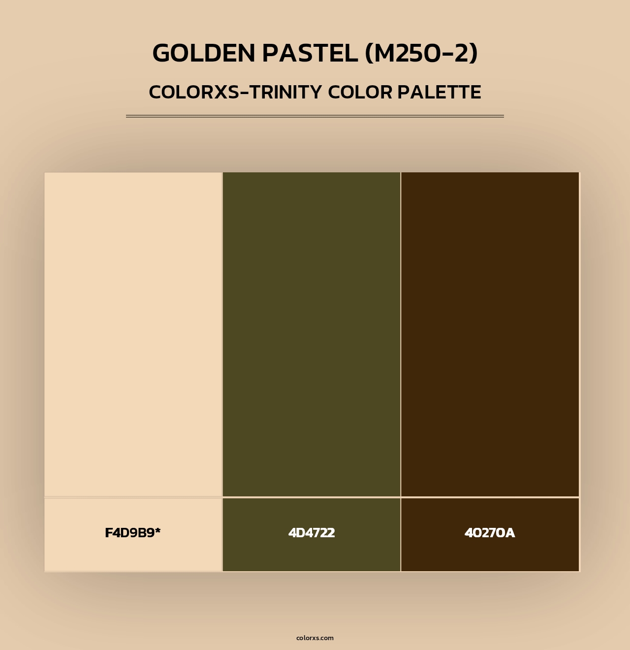 Golden Pastel (M250-2) - Colorxs Trinity Palette
