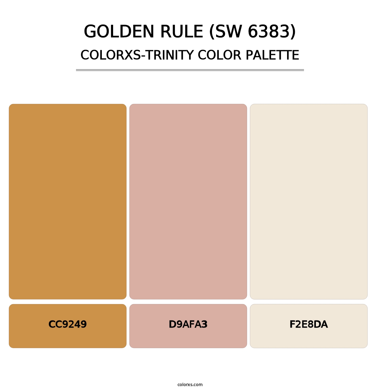 Golden Rule (SW 6383) - Colorxs Trinity Palette