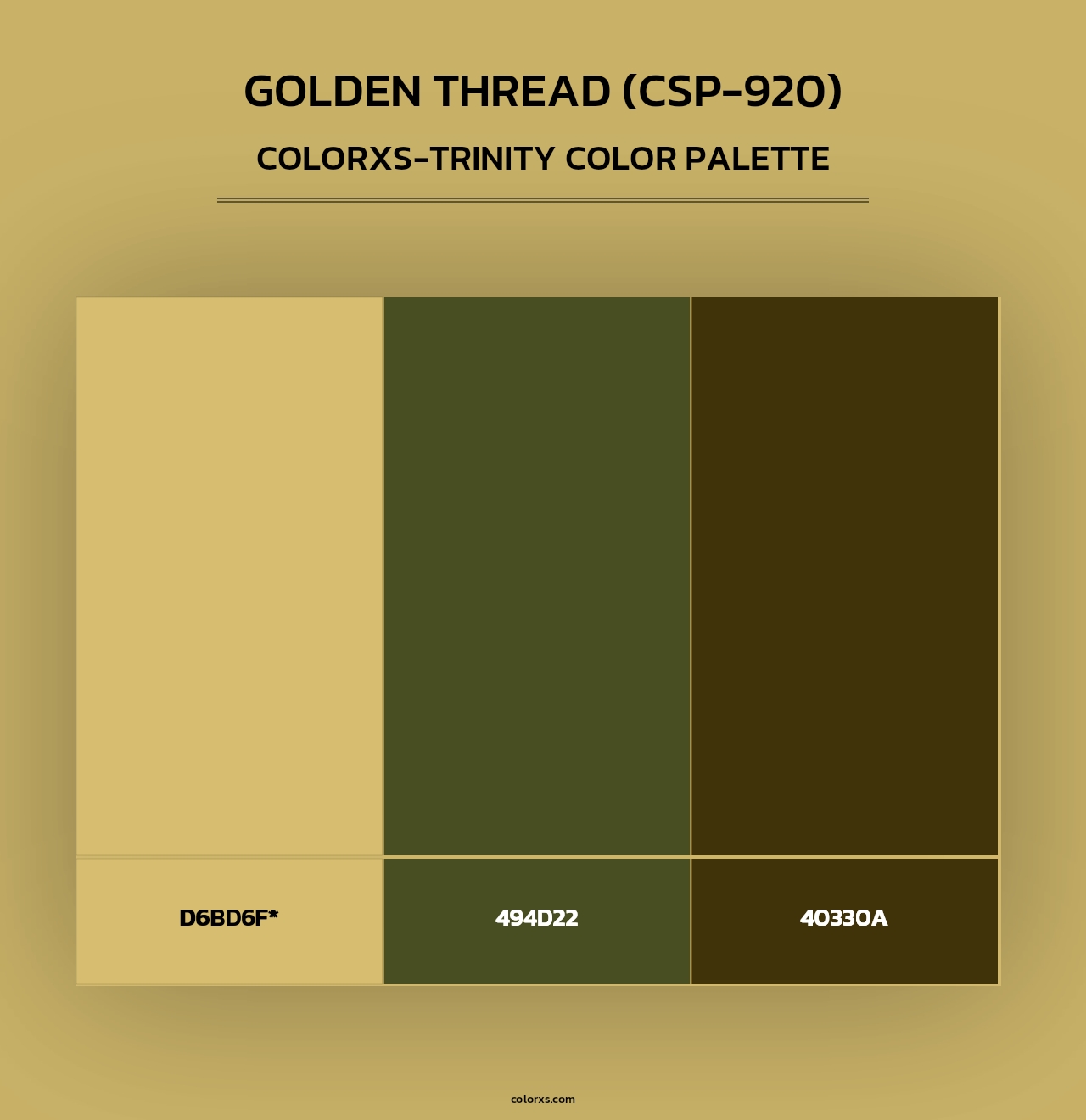 Golden Thread (CSP-920) - Colorxs Trinity Palette