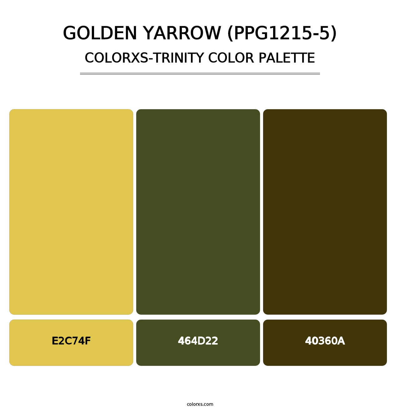 Golden Yarrow (PPG1215-5) - Colorxs Trinity Palette