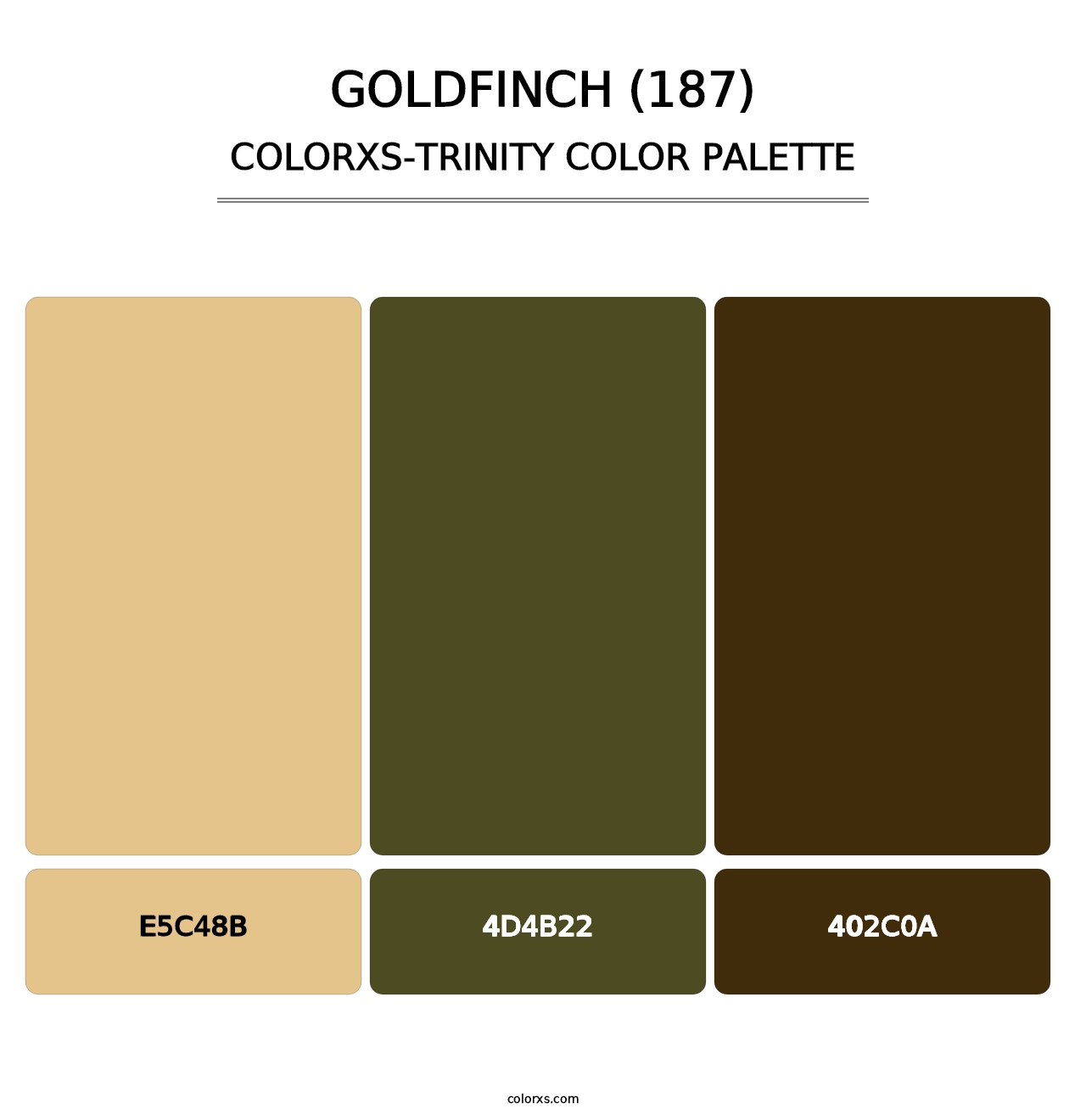 Goldfinch (187) - Colorxs Trinity Palette