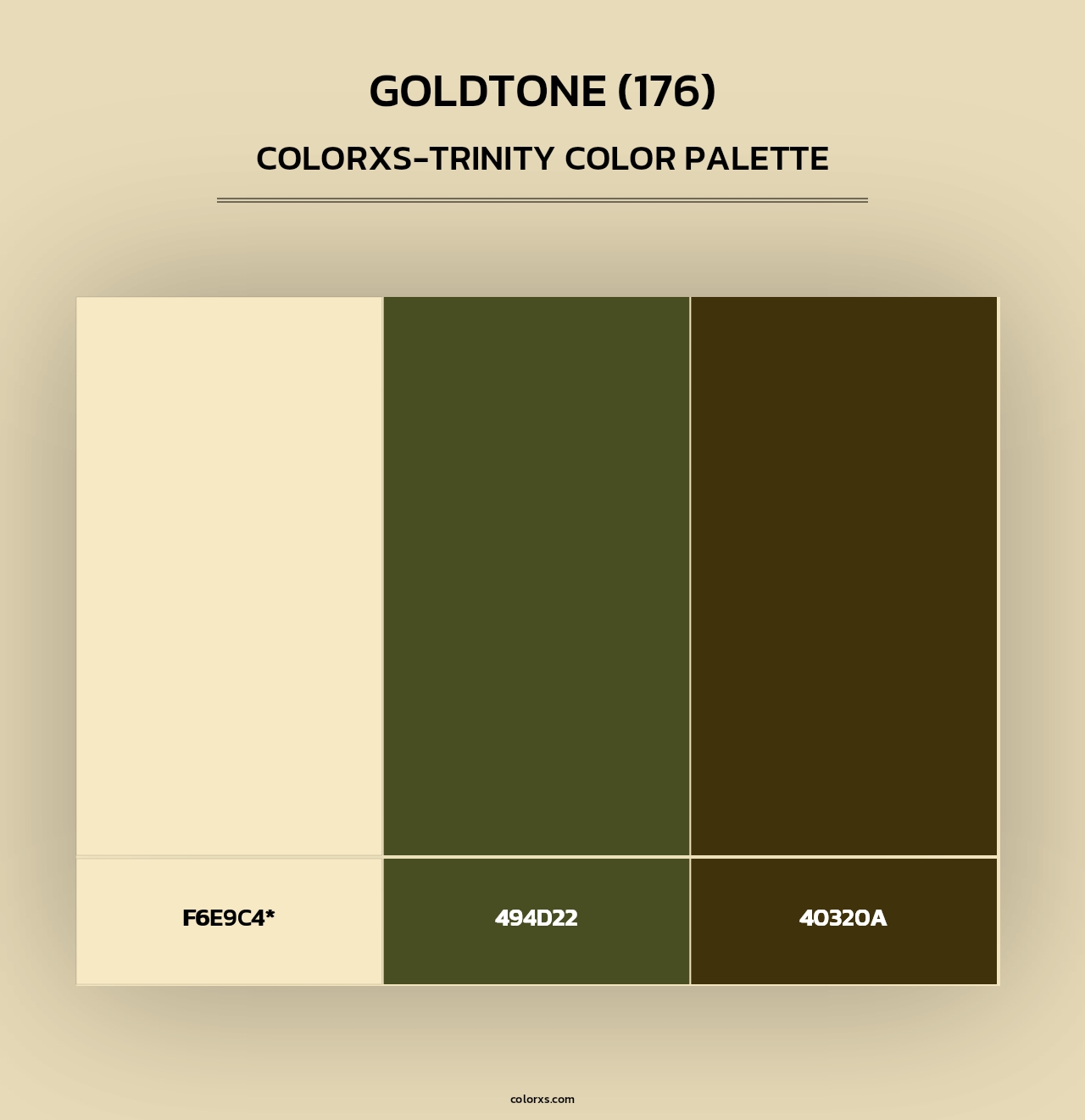 Goldtone (176) - Colorxs Trinity Palette