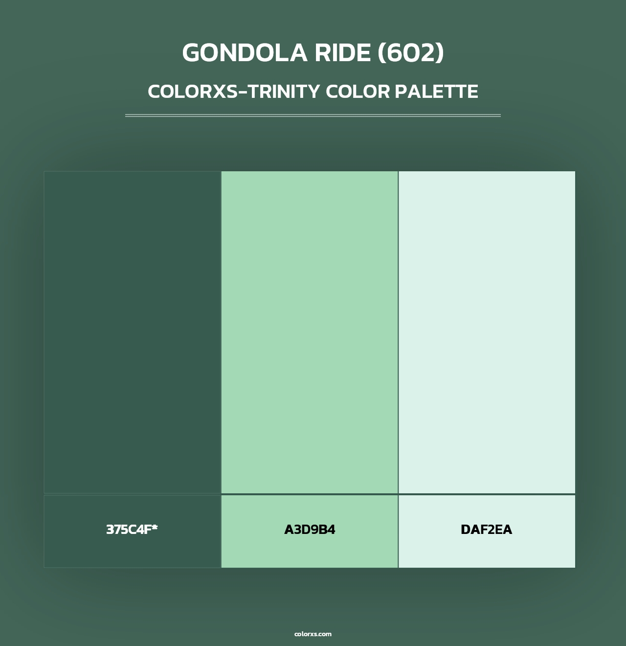 Gondola Ride (602) - Colorxs Trinity Palette