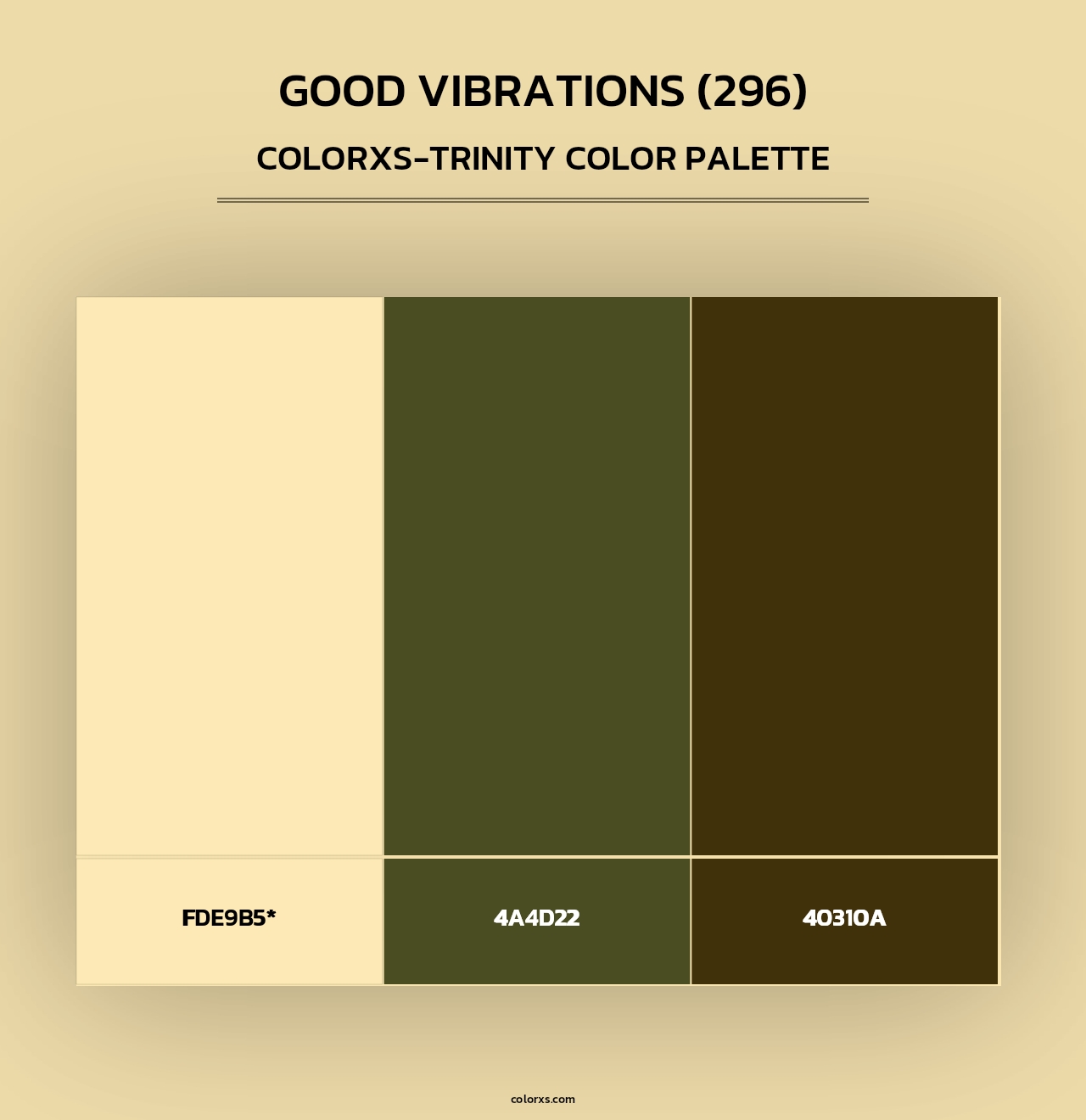 Good Vibrations (296) - Colorxs Trinity Palette