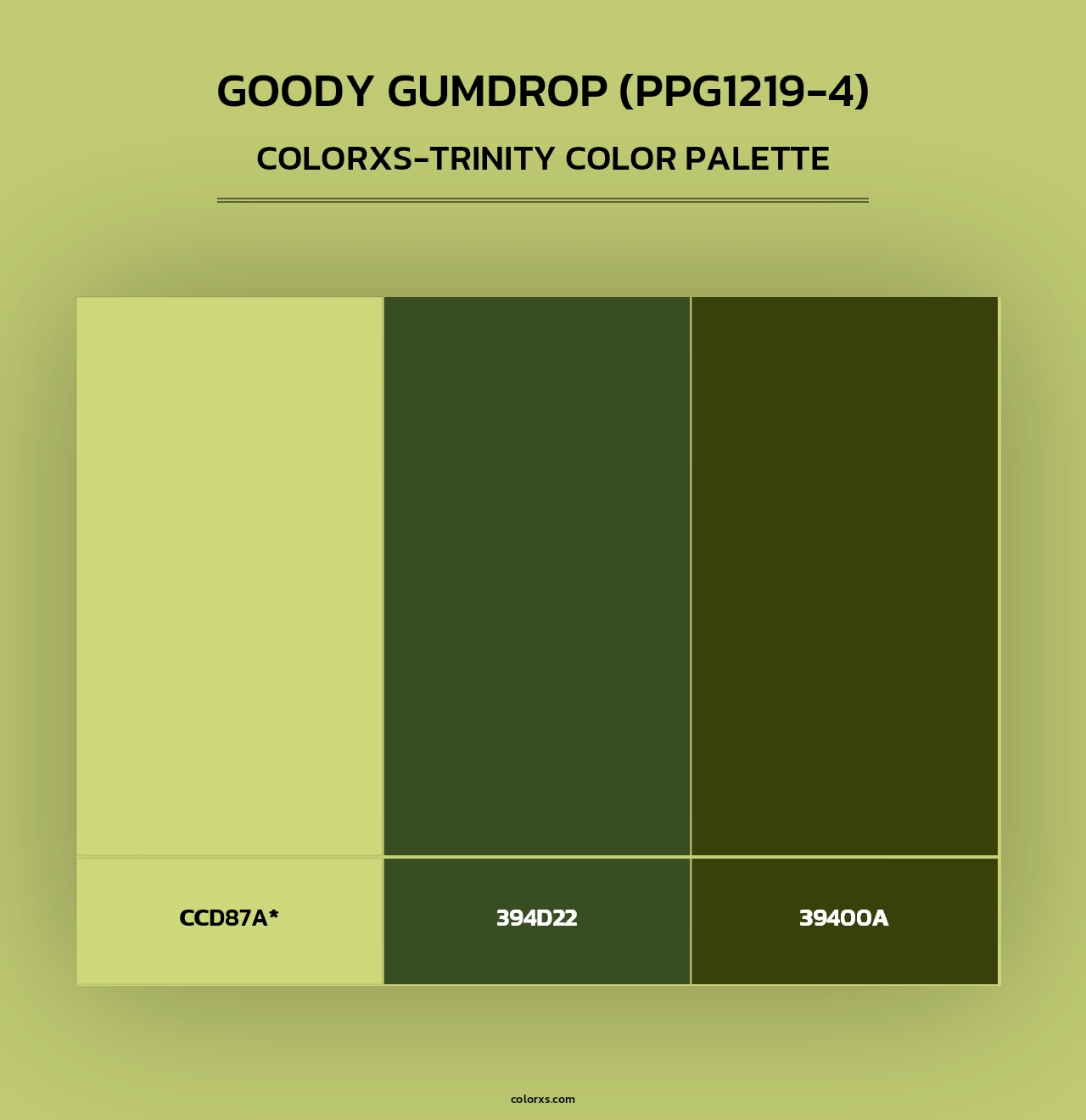 Goody Gumdrop (PPG1219-4) - Colorxs Trinity Palette