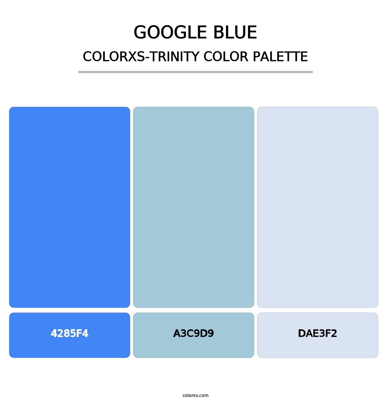 Google Blue - Colorxs Trinity Palette