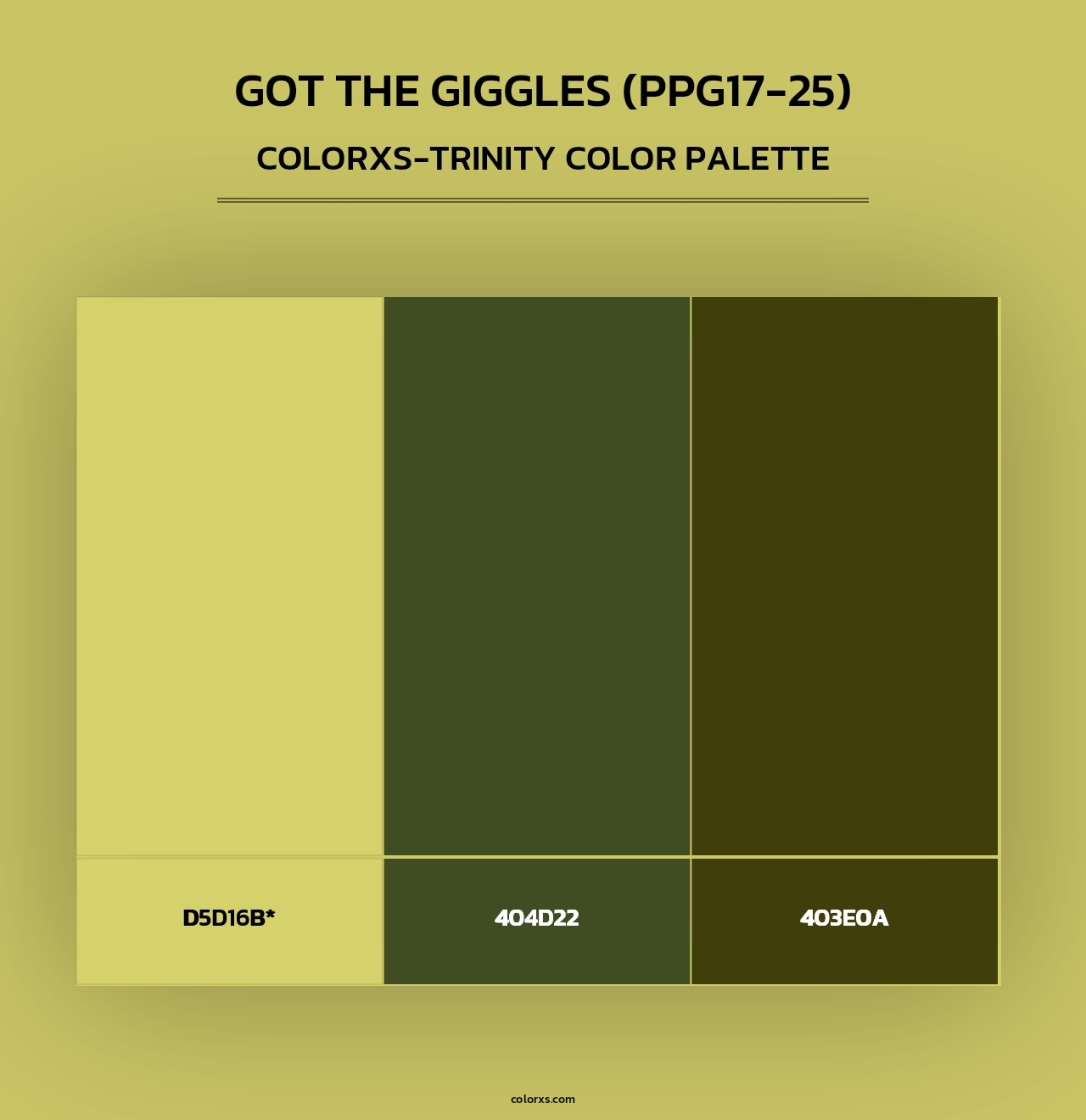 Got The Giggles (PPG17-25) - Colorxs Trinity Palette