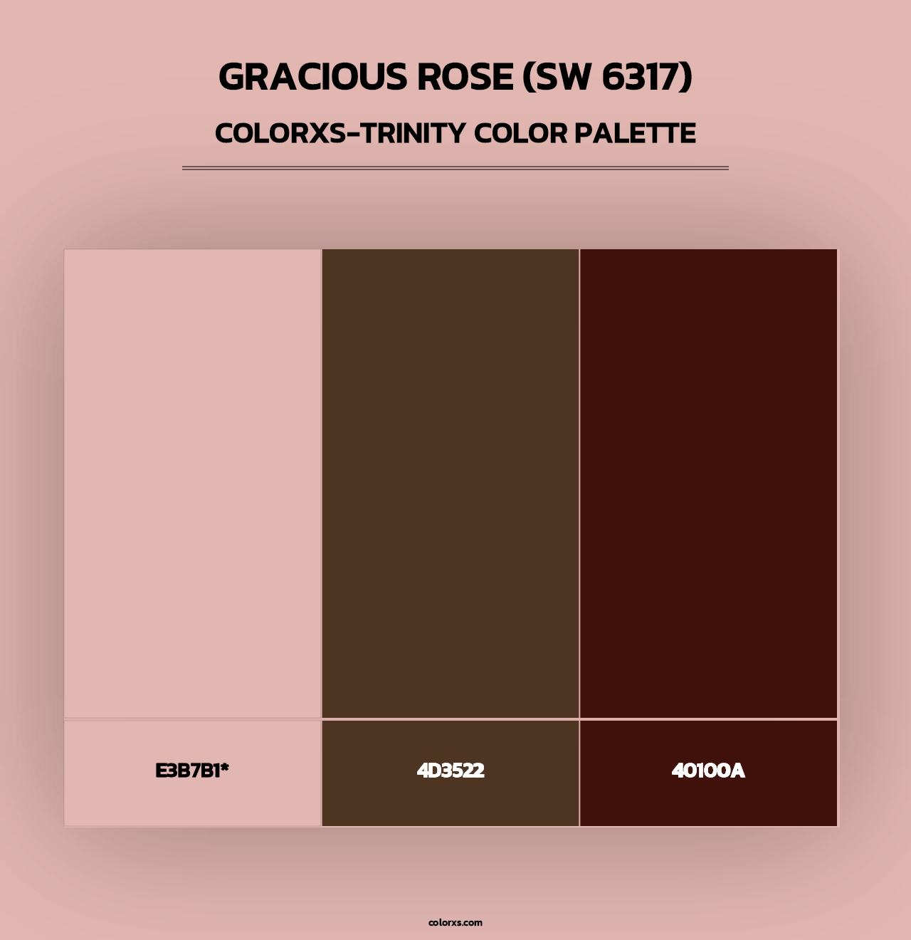 Gracious Rose (SW 6317) - Colorxs Trinity Palette