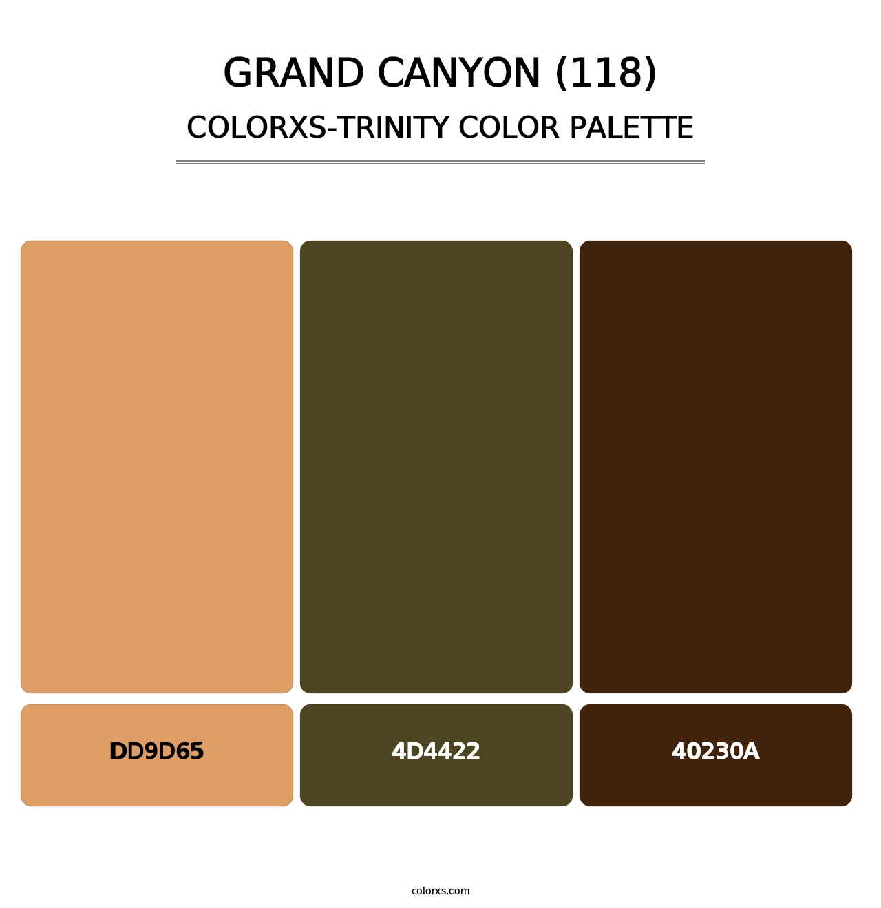 Grand Canyon (118) - Colorxs Trinity Palette