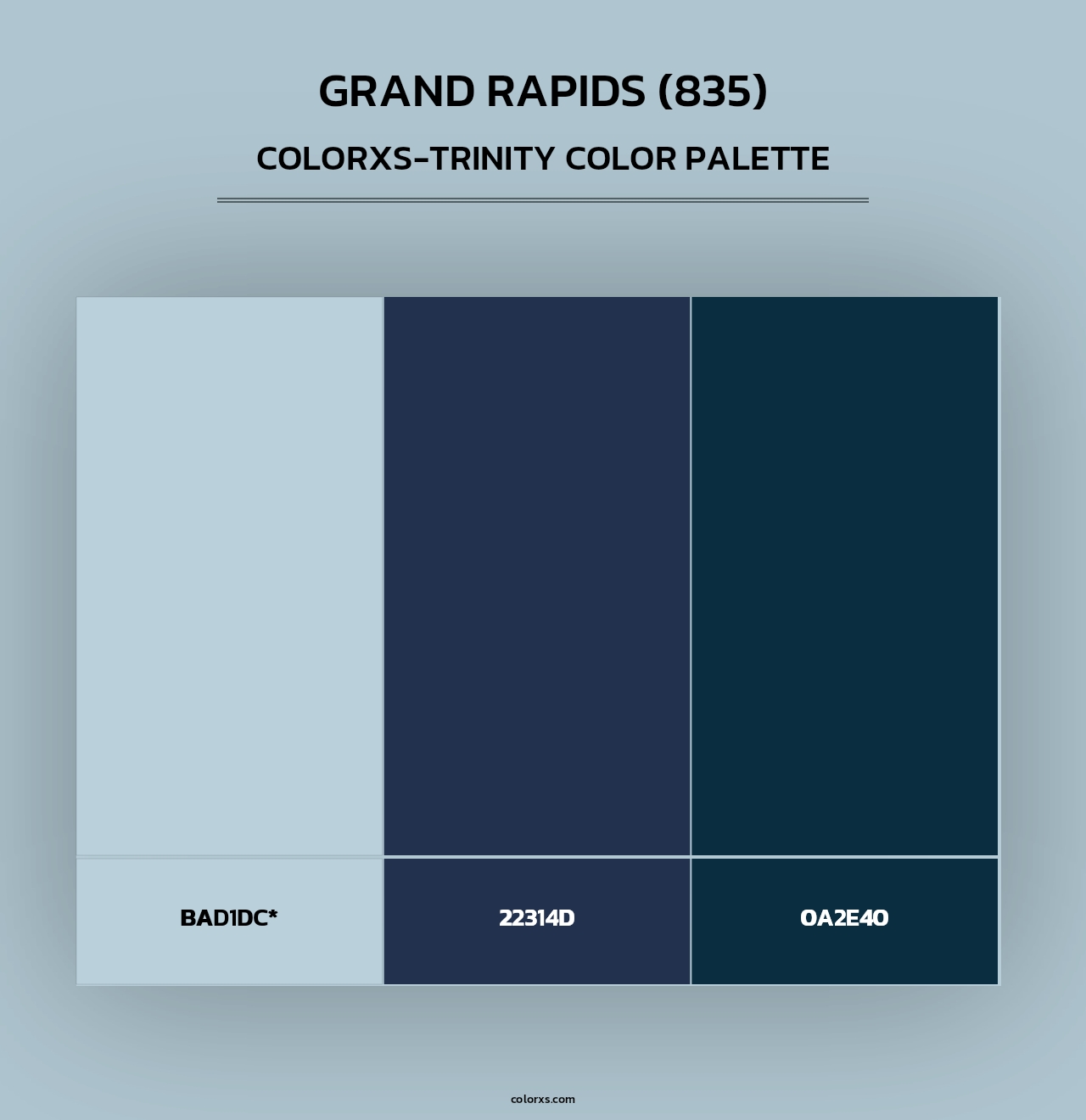 Grand Rapids (835) - Colorxs Trinity Palette