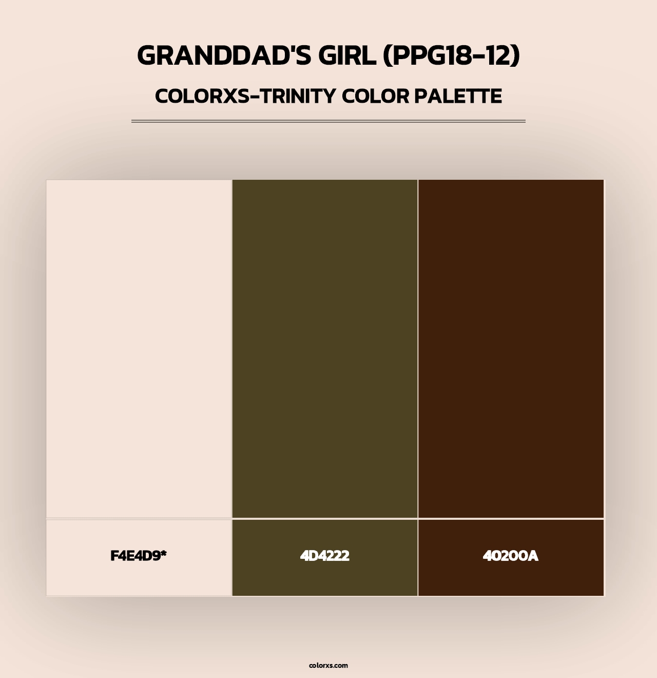 Granddad's Girl (PPG18-12) - Colorxs Trinity Palette