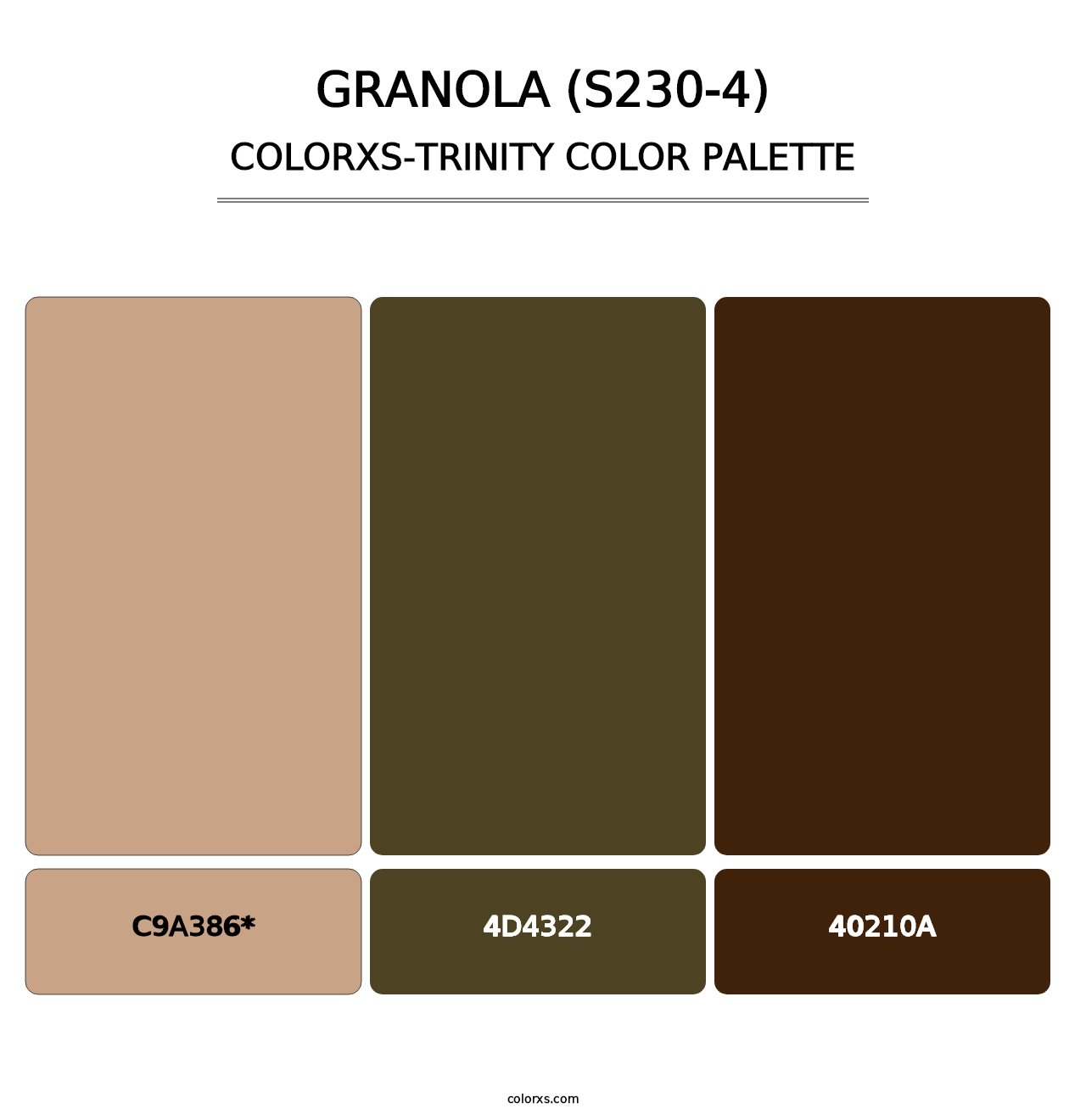 Granola (S230-4) - Colorxs Trinity Palette