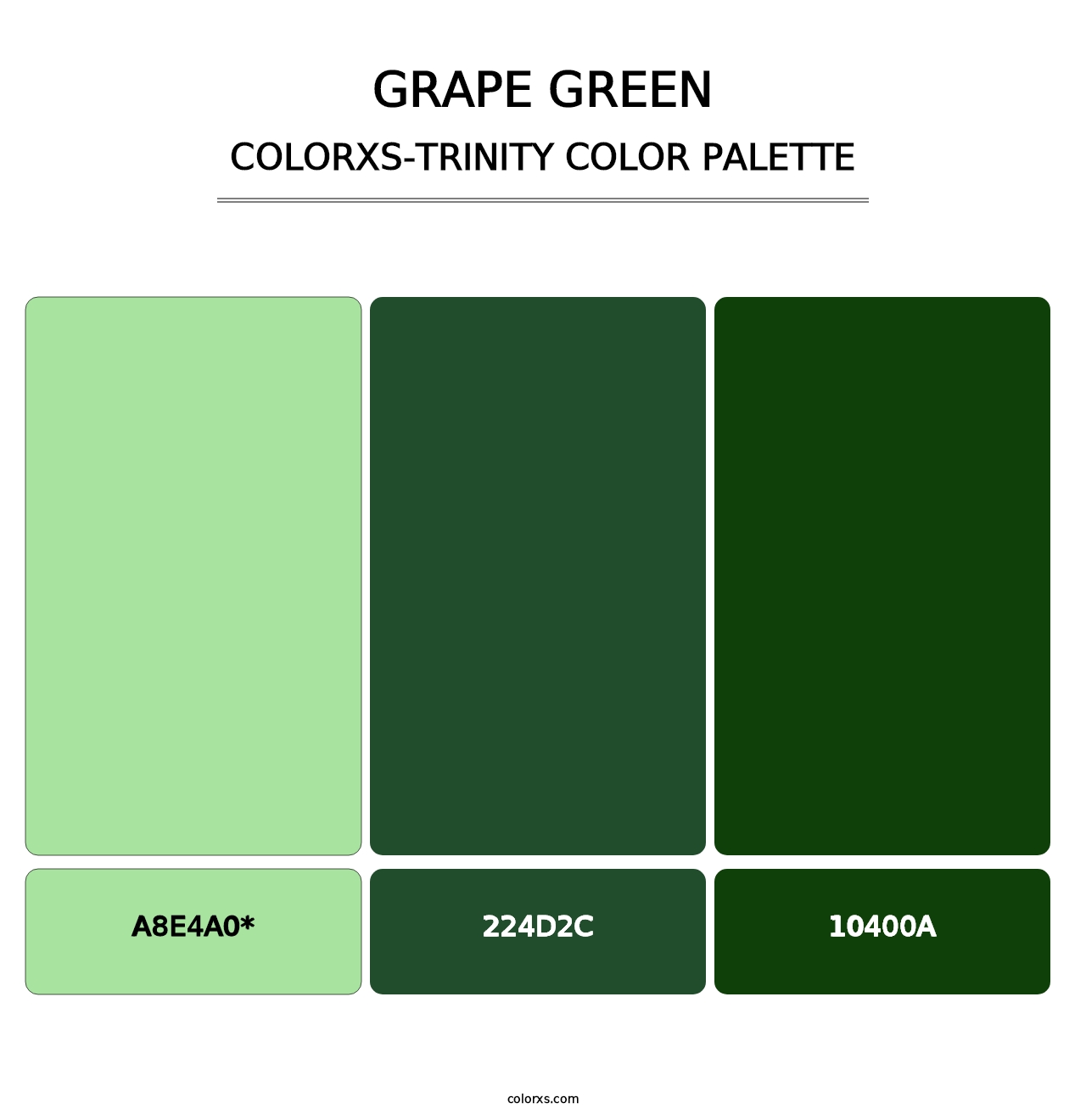 Grape Green - Colorxs Trinity Palette