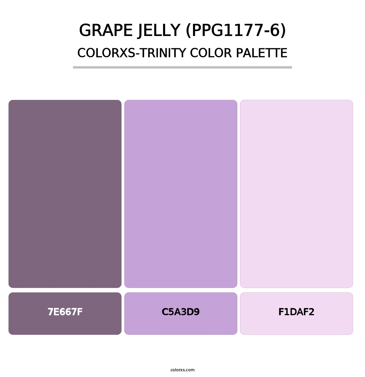 Grape Jelly (PPG1177-6) - Colorxs Trinity Palette